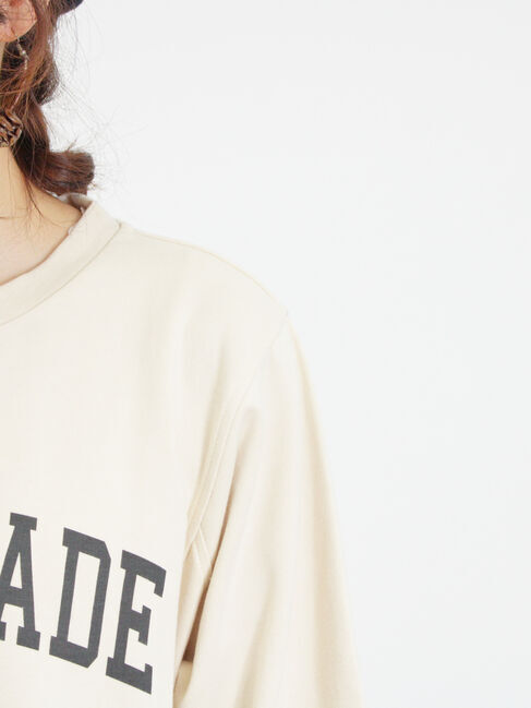 Samansa Mos2「ロゴプリントゆるスウェット」|Tシャツ・カットソー|