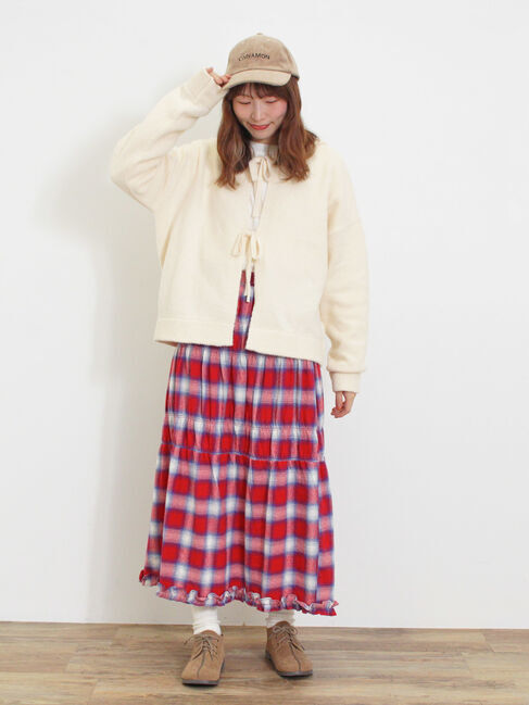 Samansa Mos2「シャーリングティアードスカート」|スカート|