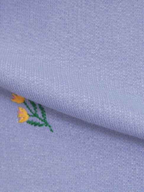 Samansa Mos2「小花刺繍スウェット」|Tシャツ・カットソー|