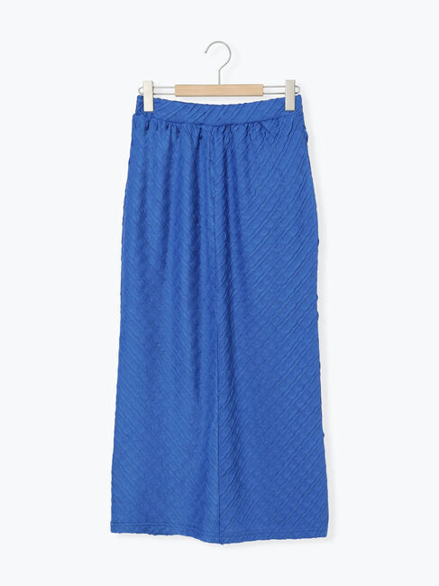 Samansa Mos2 blue「バイアスフリルカットスカート」|スカート|