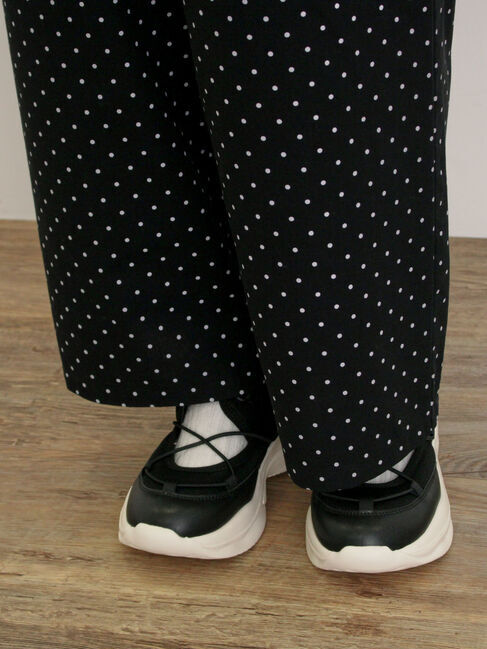 Samansa Mos2「【M/Lサイズ】ドット柄ストレートパンツ」|その他|