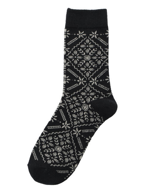 Samansa Mos2「レース柄ソックス」|ソックス|チャコールグレー