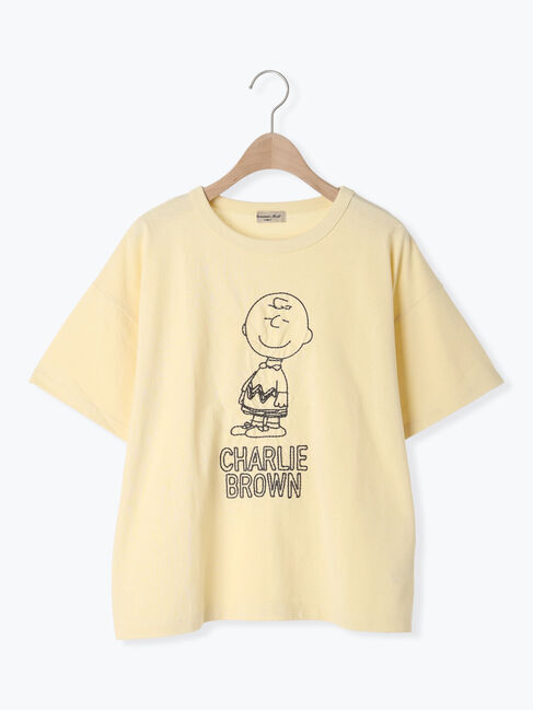 Samansa Mos2「【PEANUTS&times;Samansa Mos2】ぽこぽこ刺繍Tee」|Tシャツ・カットソー|