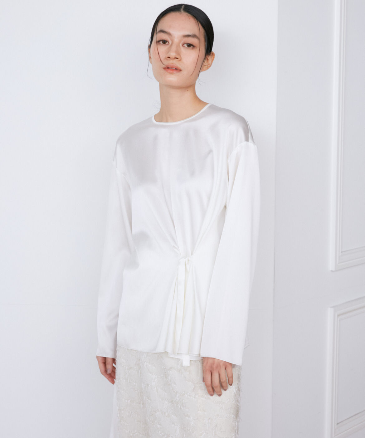 INED「シルクストレッチブラウス《la veille by SUPERIOR CLOSET》」|シャツ・ブラウス|