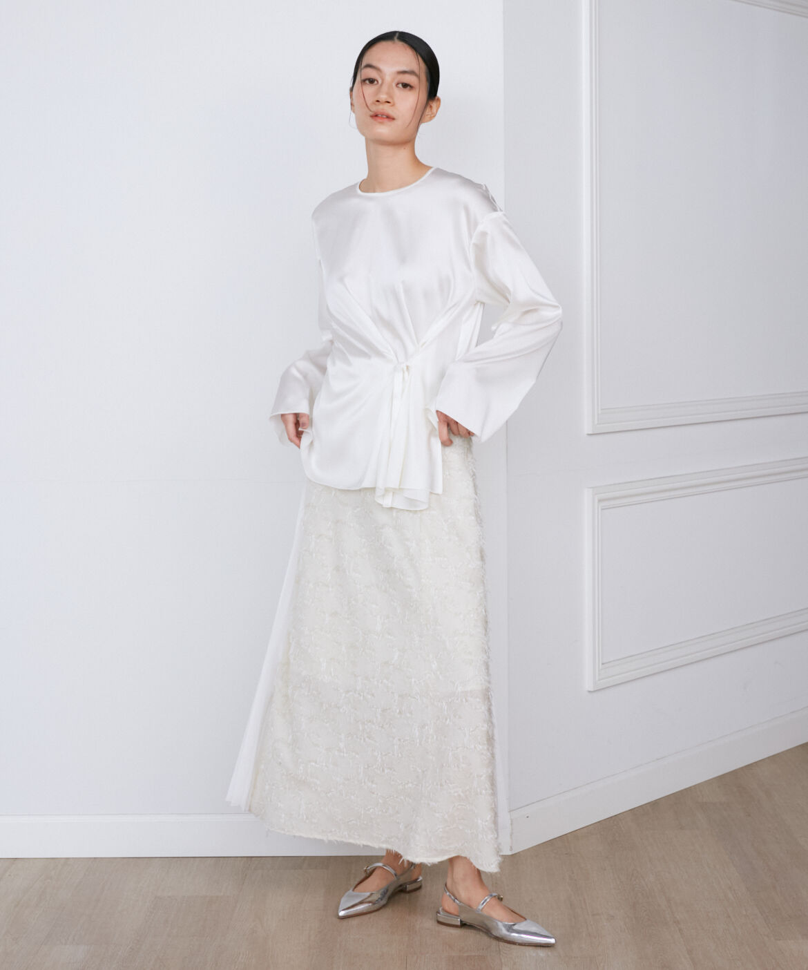 INED「シルクストレッチブラウス《la veille by SUPERIOR CLOSET》」|シャツ・ブラウス|