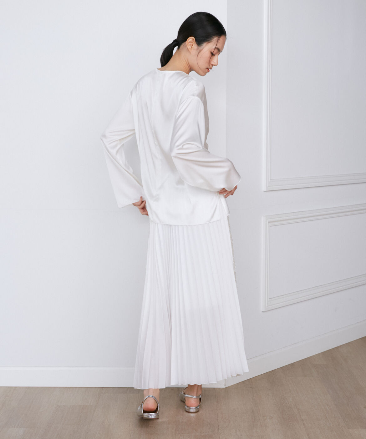 INED「シルクストレッチブラウス《la veille by SUPERIOR CLOSET》」|シャツ・ブラウス|