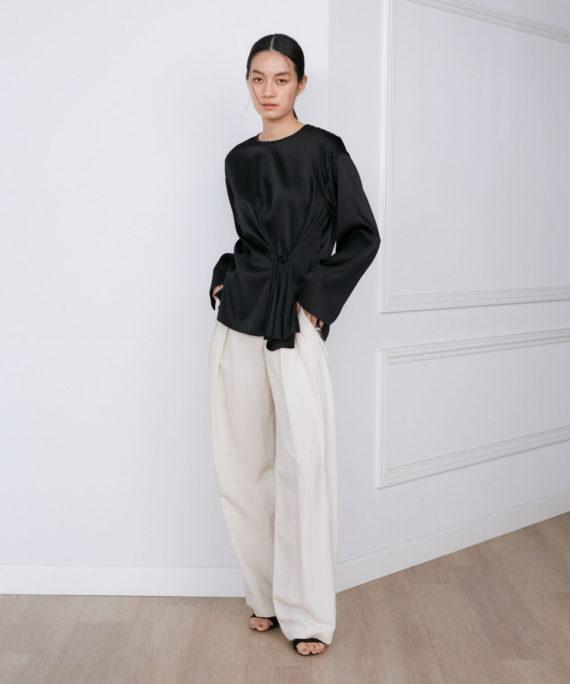 INED「シルクストレッチブラウス《la veille by SUPERIOR CLOSET》」|シャツ・ブラウス|