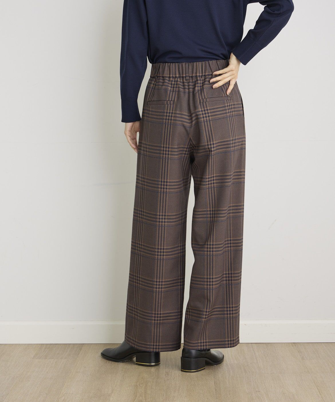 I.T.'S international「リングヤーンストレートチェックパンツ」|スラックス|