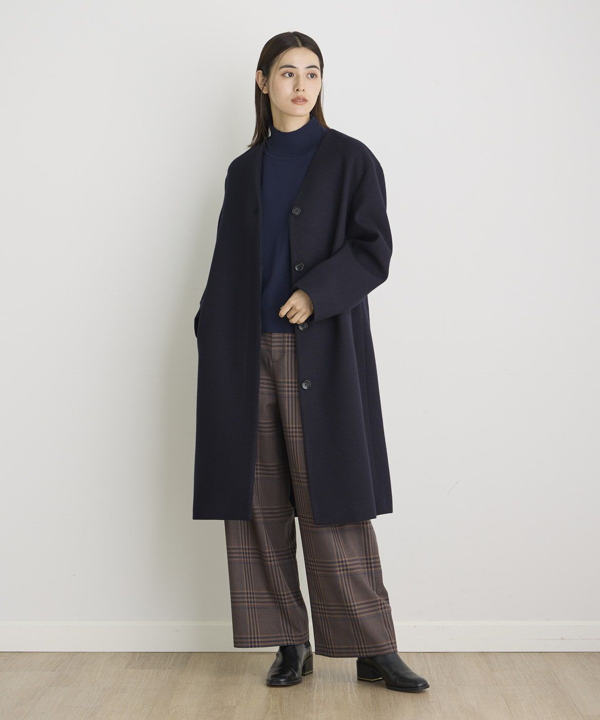 I.T.'S international「リングヤーンストレートチェックパンツ」|スラックス|