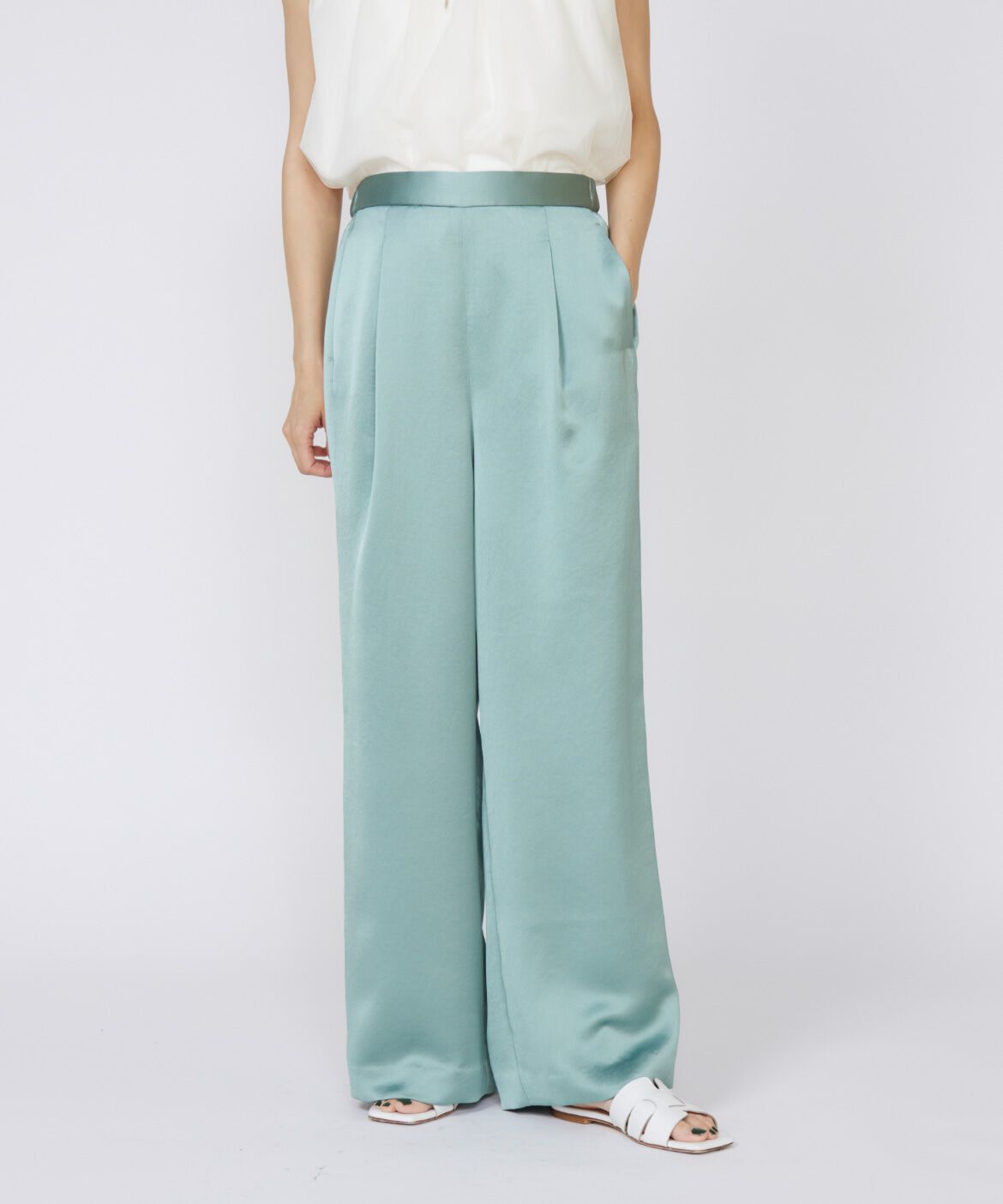 INED「イージーワイドサテンパンツ」|その他|