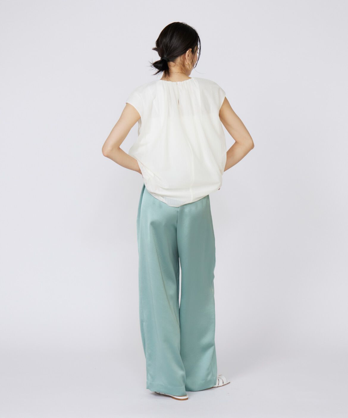 INED「イージーワイドサテンパンツ」|その他|