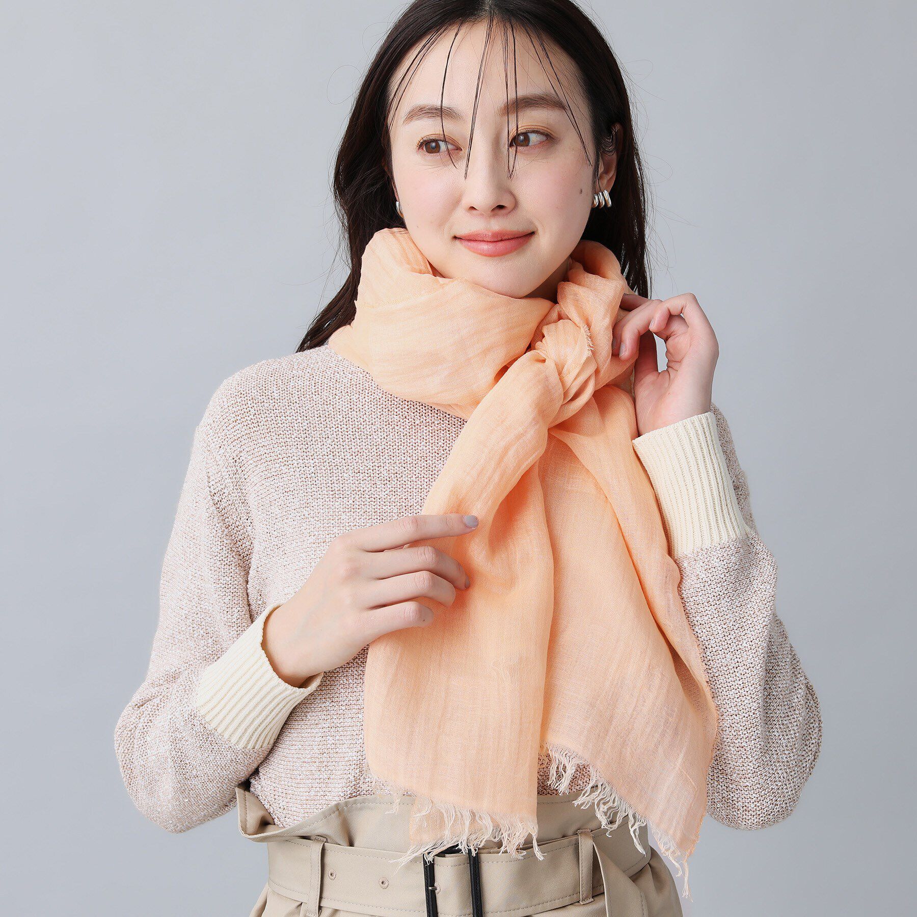 UNTITLED「mariani リネンラメストール」|ストール|