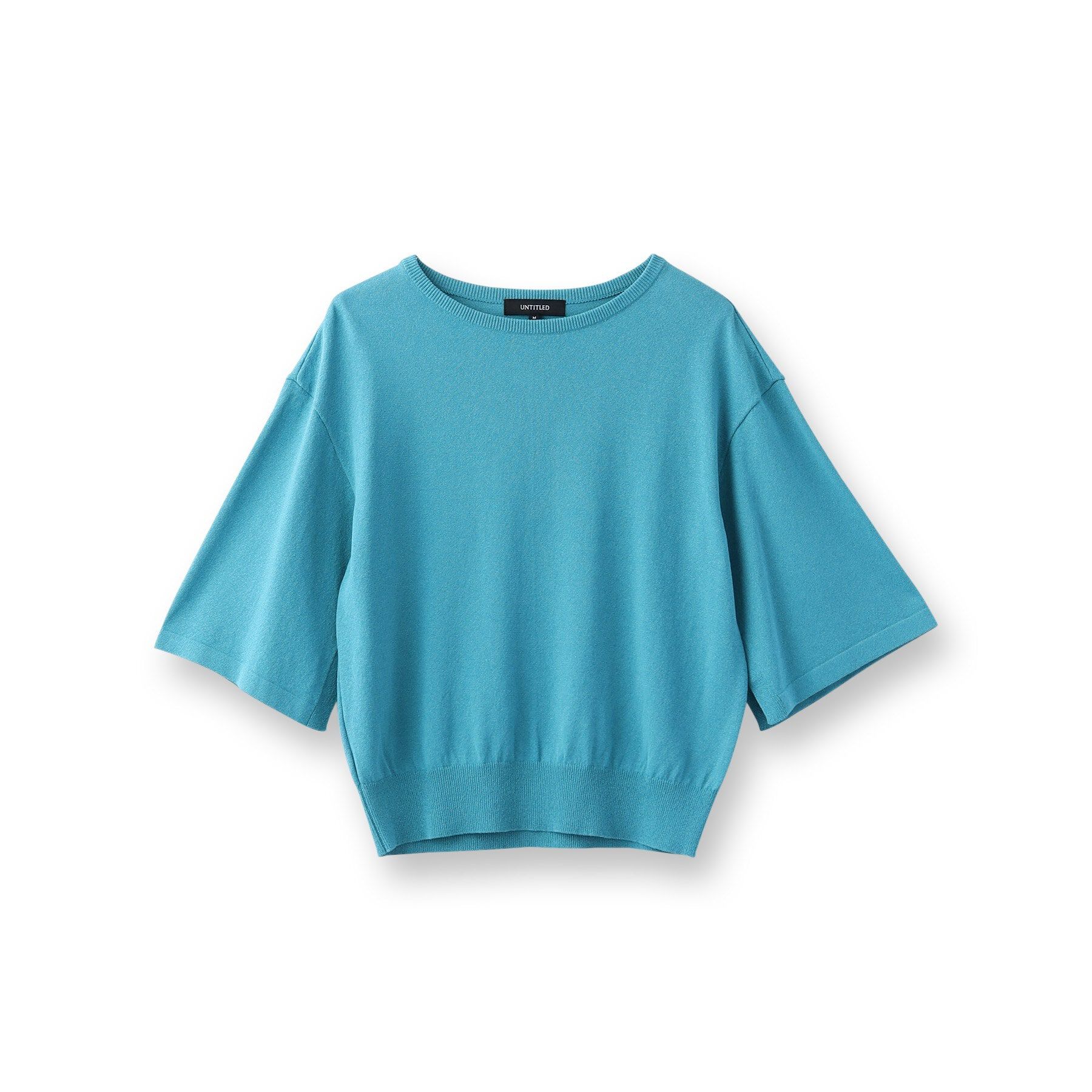 UNTITLED「【春夏ニット／薄手／６色展開】ペーパーエステル 袖スリットニット」|ニット・セーター|