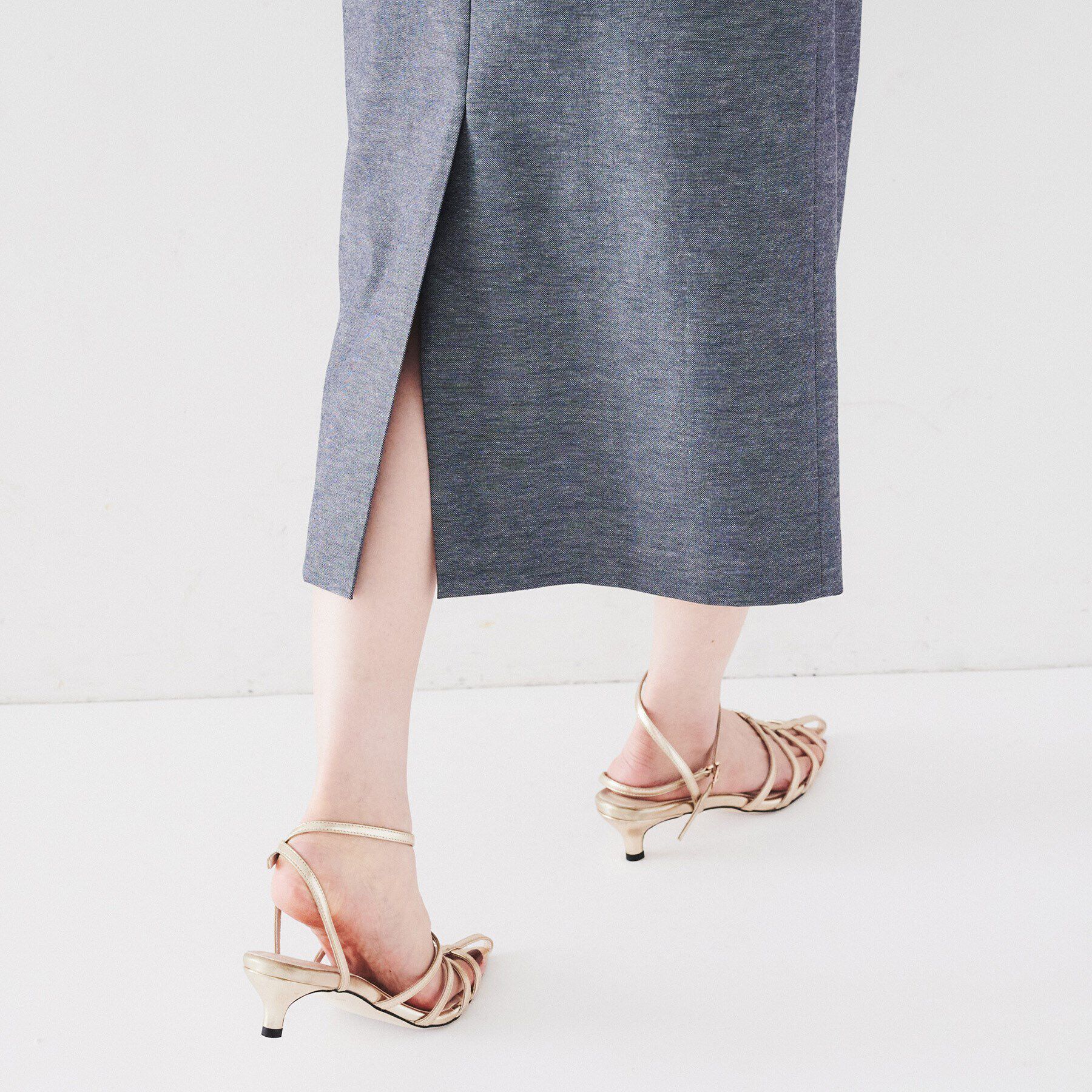 UNTITLED「【UVカット/ストレッチ】カーゴポケット ナロースカート」|スカート|