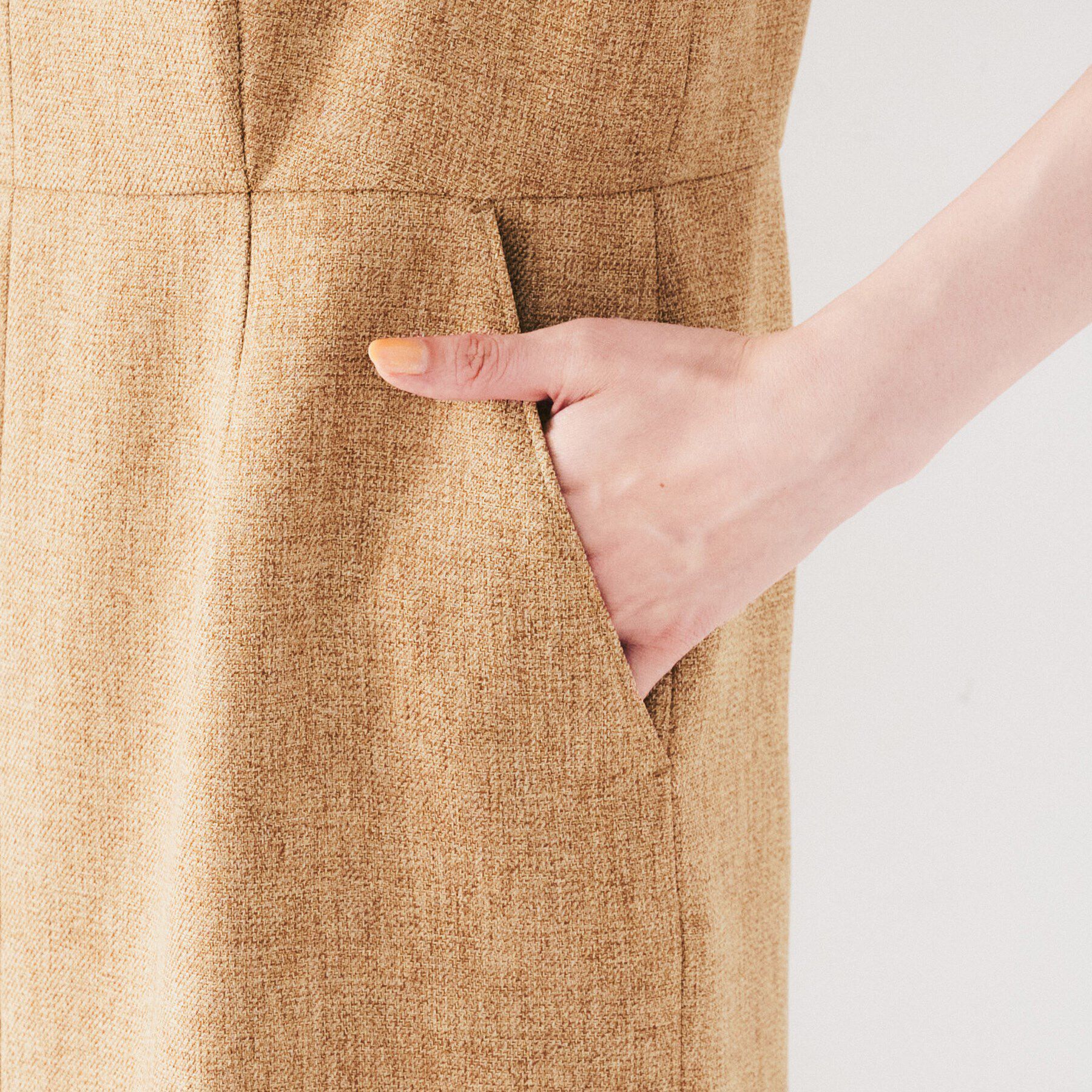 UNTITLED「【ツイードライク素材/セットアップ可】メランジ ジャンパースカート」|ワンピース|