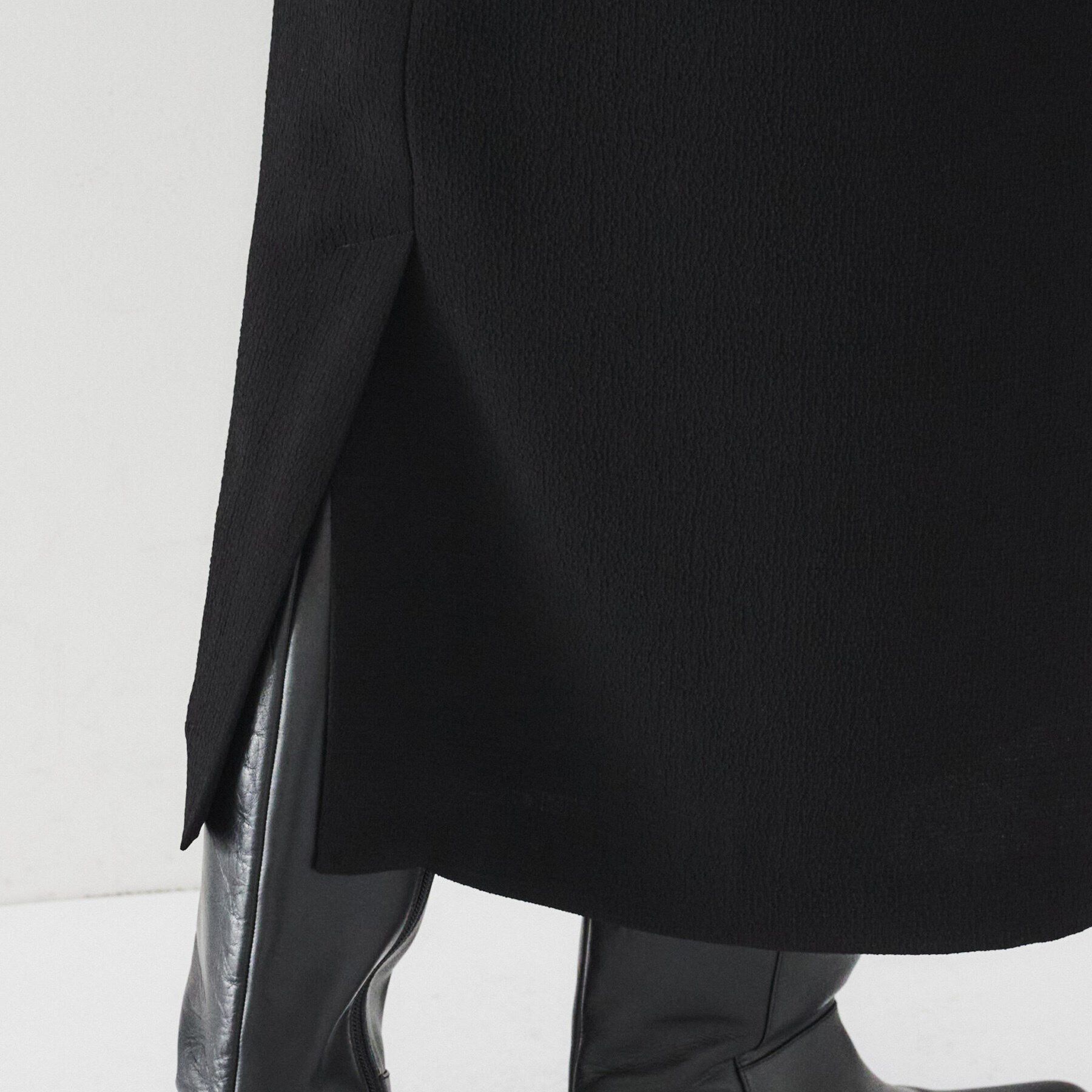 UNTITLED「【凹凸素材/セットアップ可】クレープダブル イージージャンパースカート」|ワンピース|