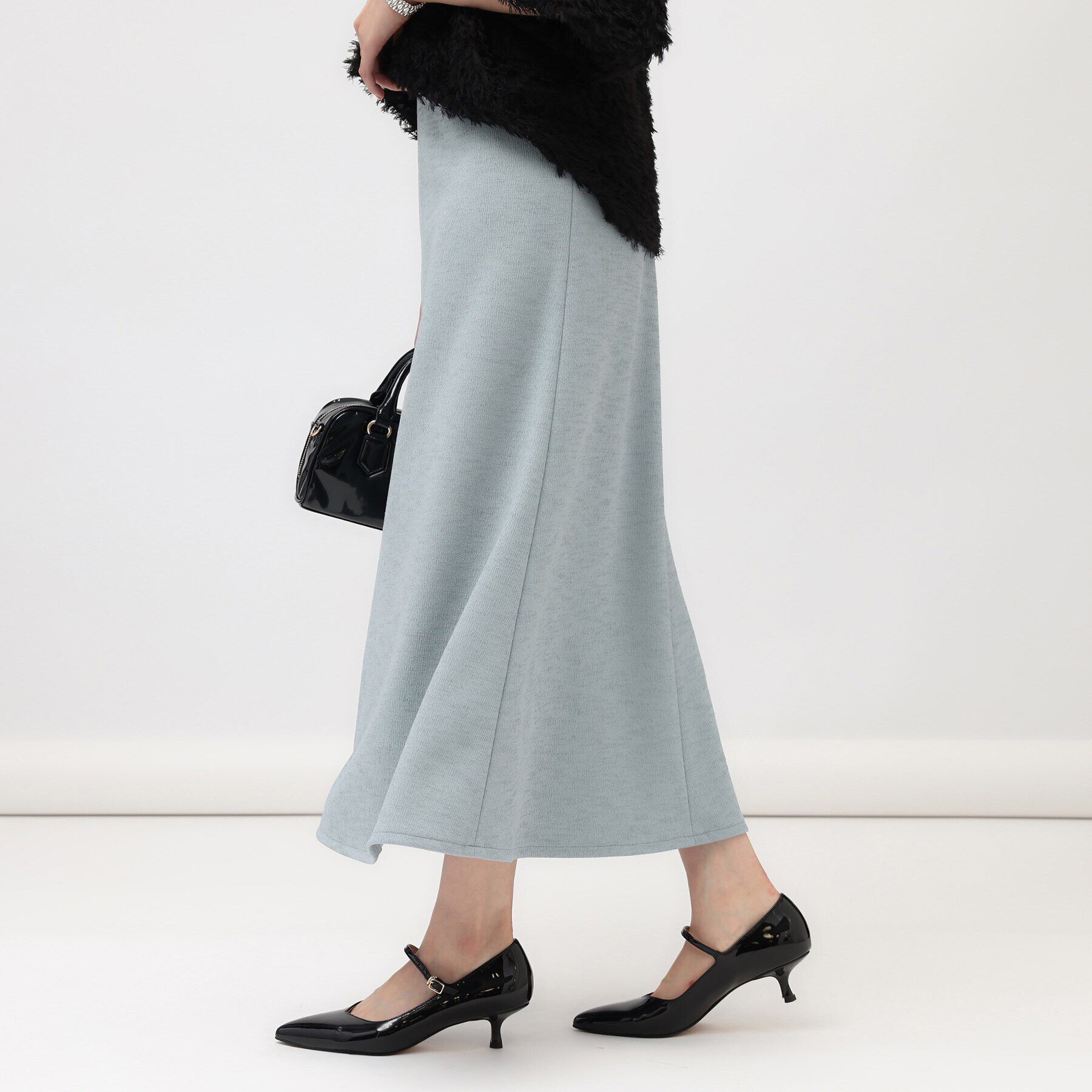 UNTITLED「【ストレッチ/オールシーズン対応】スラブジャージフレアスカート」|スカート|