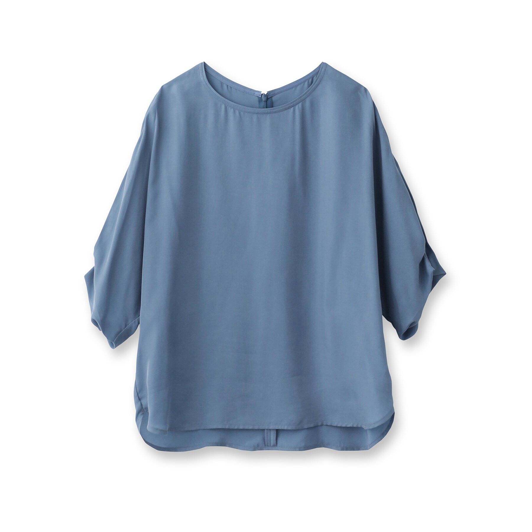 UNTITLED「【セットアップ可能/パウダータッチ】シルキーキュプラ 半袖ブラウス」|シャツ・ブラウス|