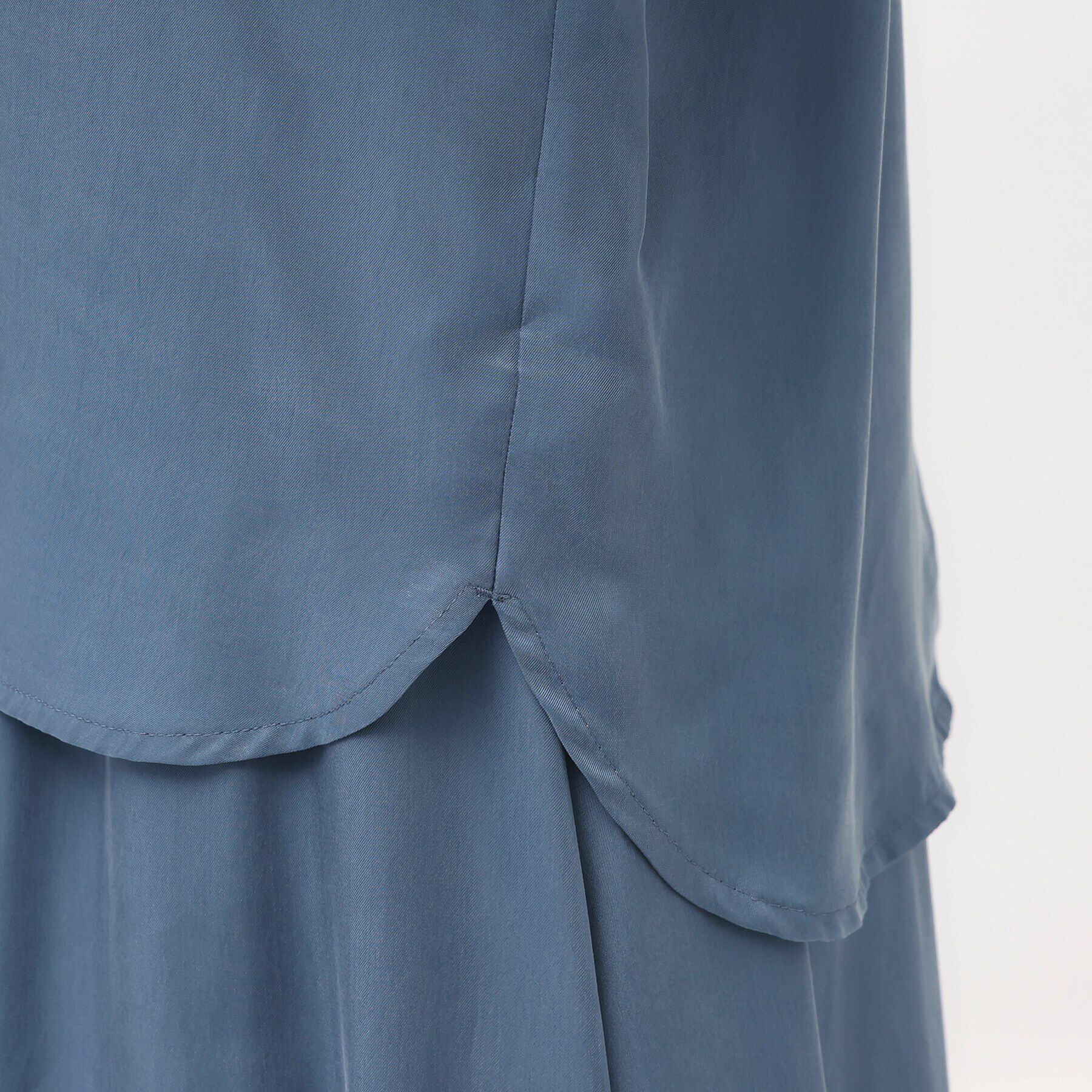 UNTITLED「【セットアップ可能/パウダータッチ】シルキーキュプラ 半袖ブラウス」|シャツ・ブラウス|