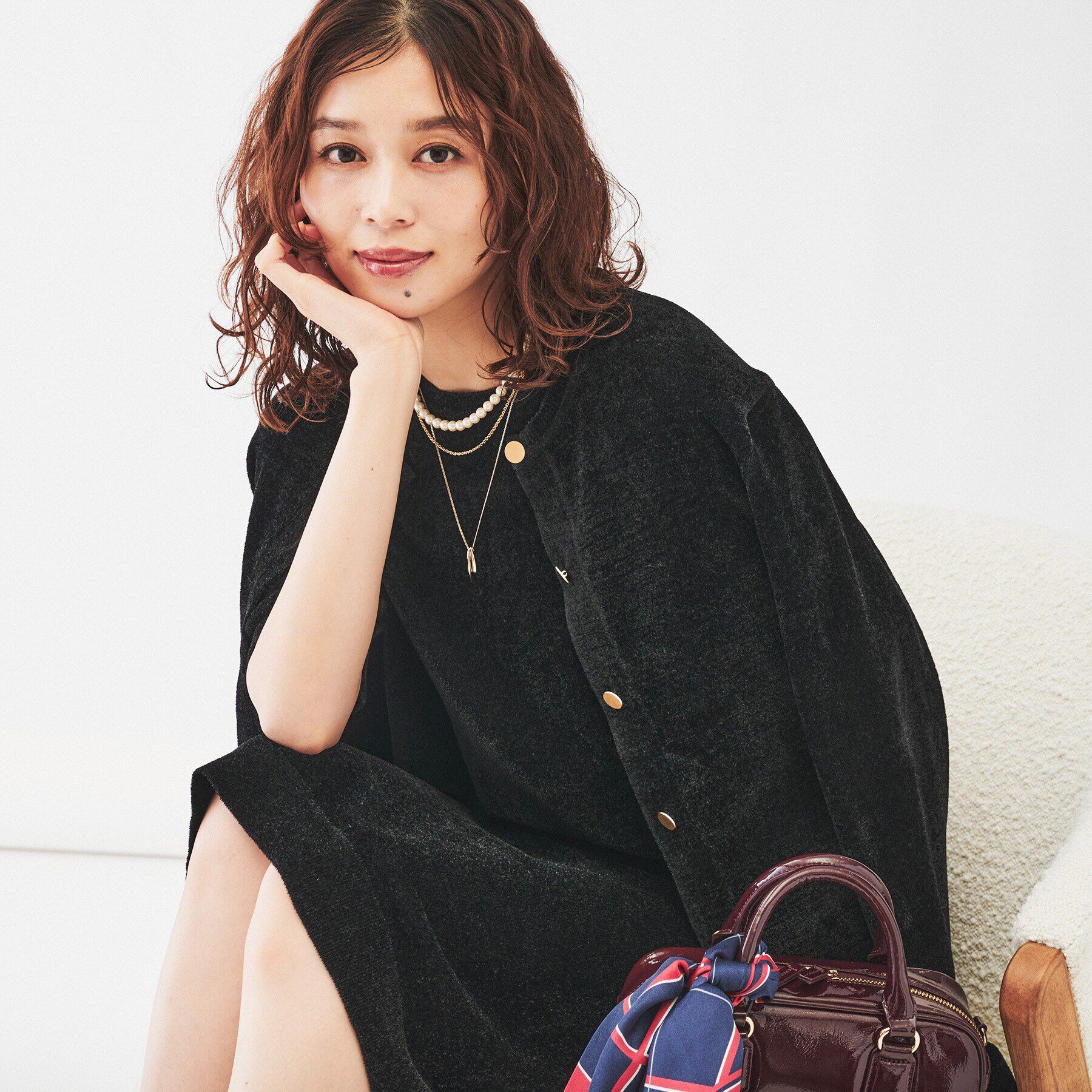 UNTITLED「【アンサンブル＆セットアップ可能】モールカーディガン」|カーディガン|