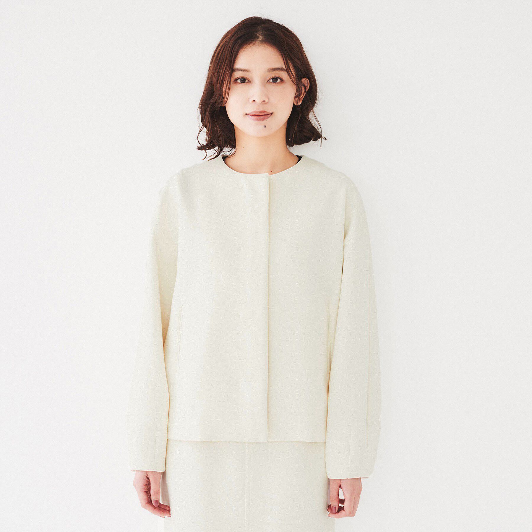 UNTITLED「【スポンディッシュ/セットアップ可能】ダンボールジャージ ブルゾン」|ブルゾン・スタジャン|