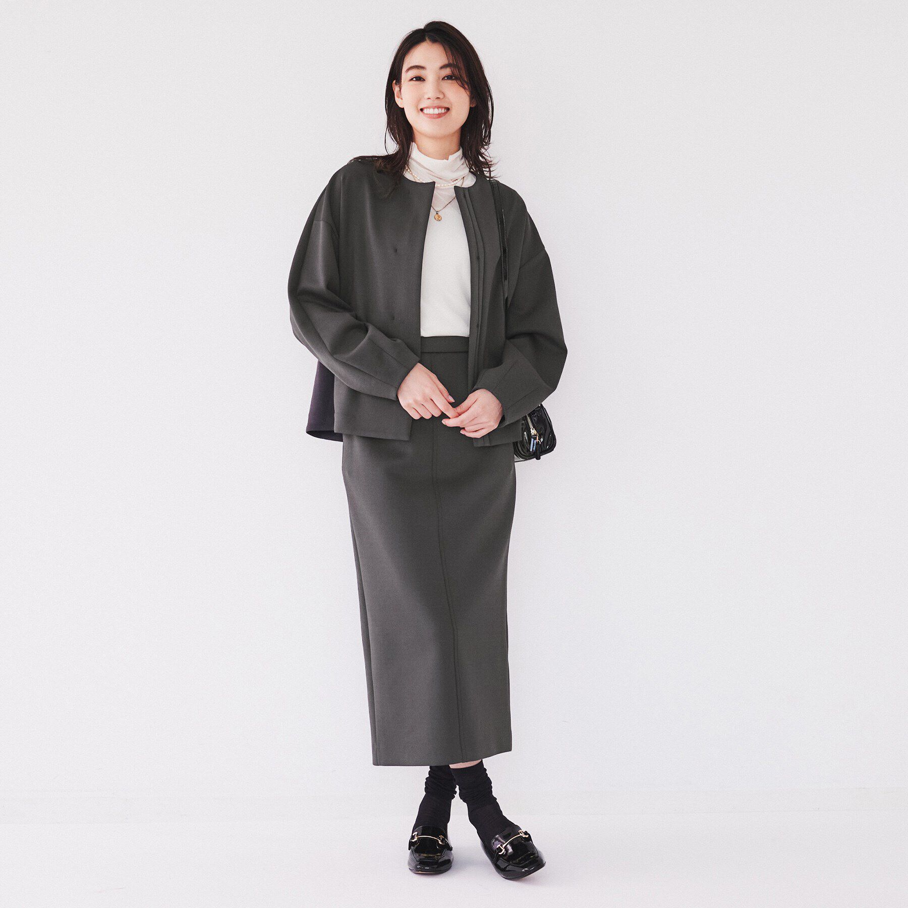 UNTITLED「【スポンディッシュ/セットアップ可能】ダンボールジャージ ブルゾン」|ブルゾン・スタジャン|