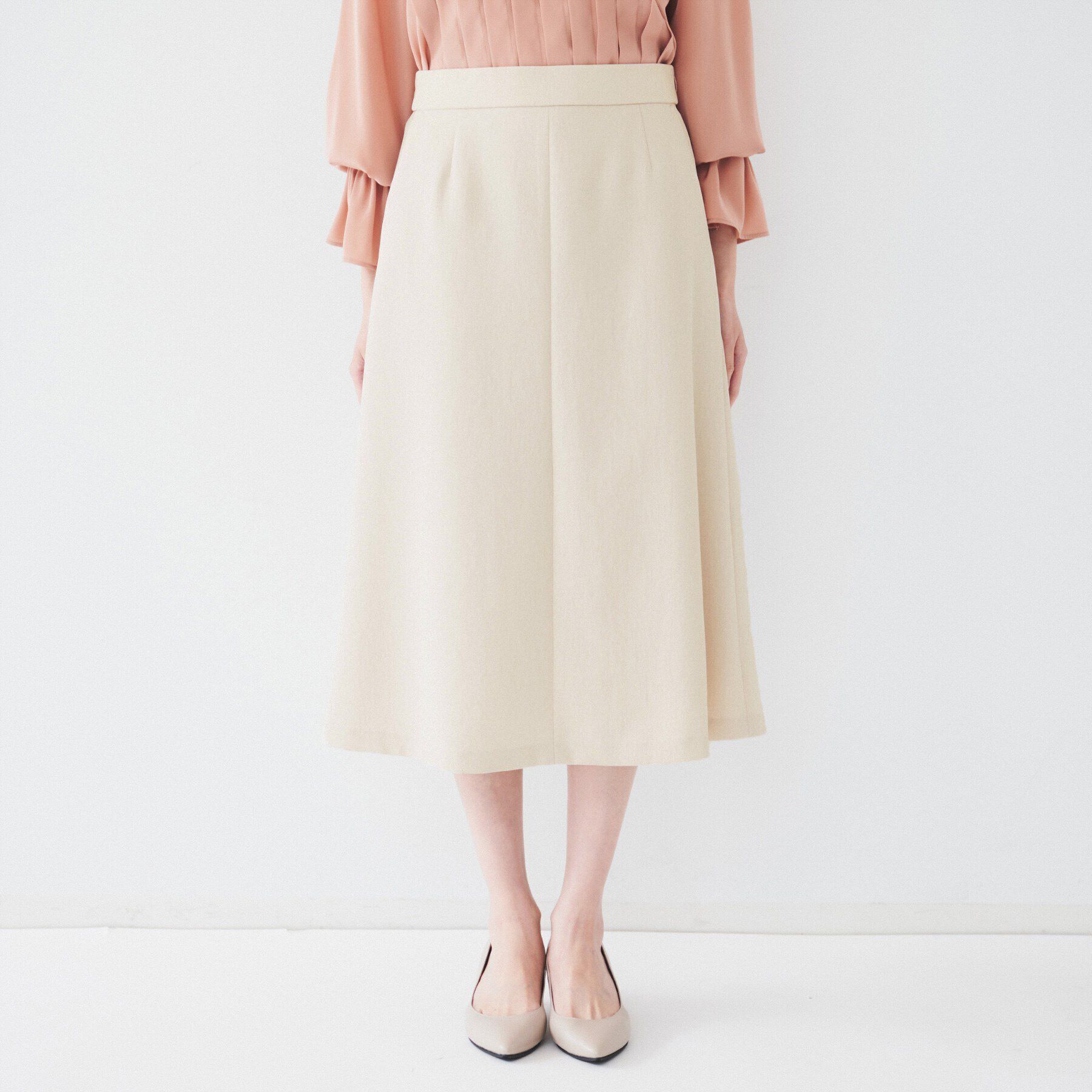 UNTITLED「【ミモレ丈/きれいめ】共ベルト付きマーメイドスカート」|スカート|