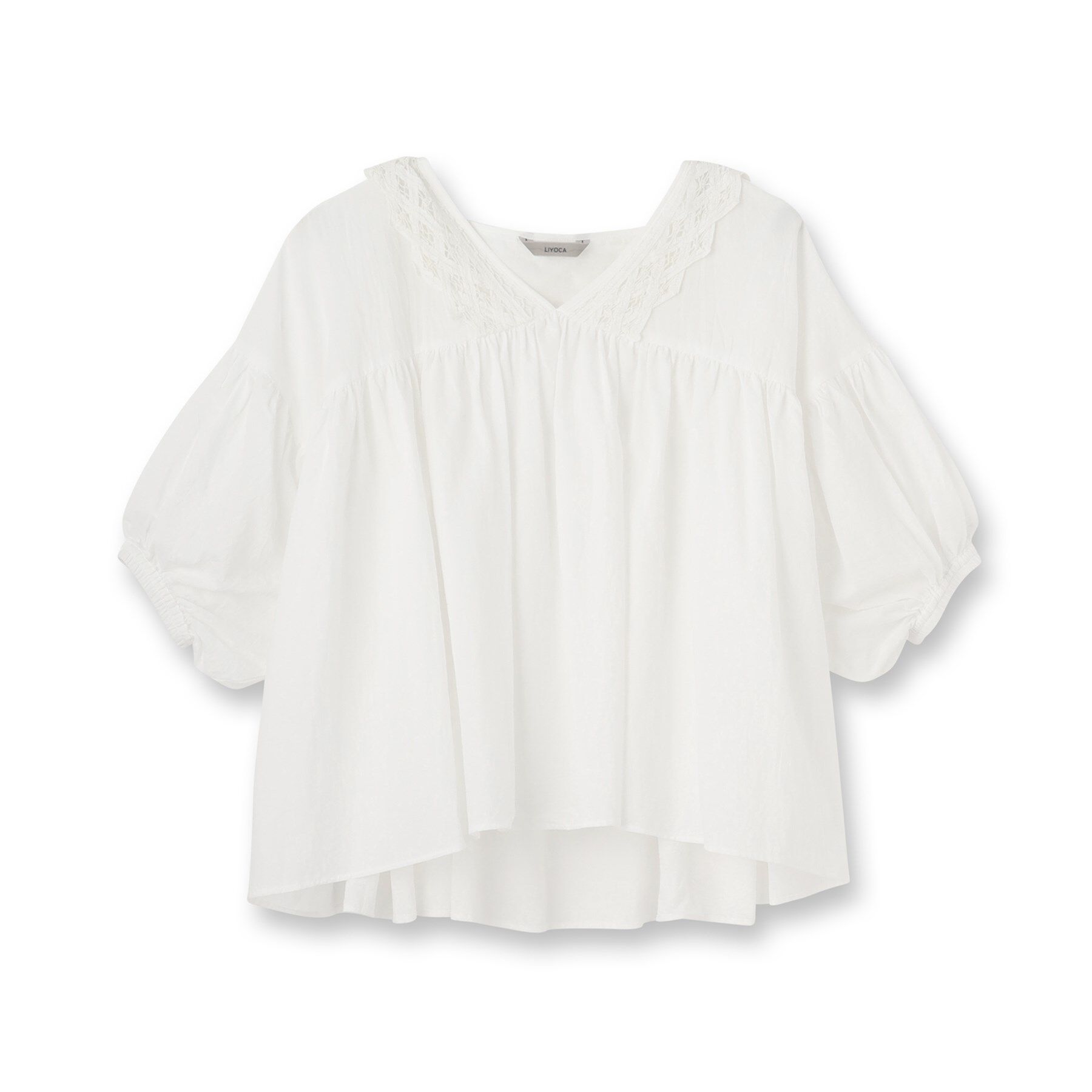 UNTITLED「【Liyoca】コットンロール バテレンレースブラウス」|シャツ・ブラウス|