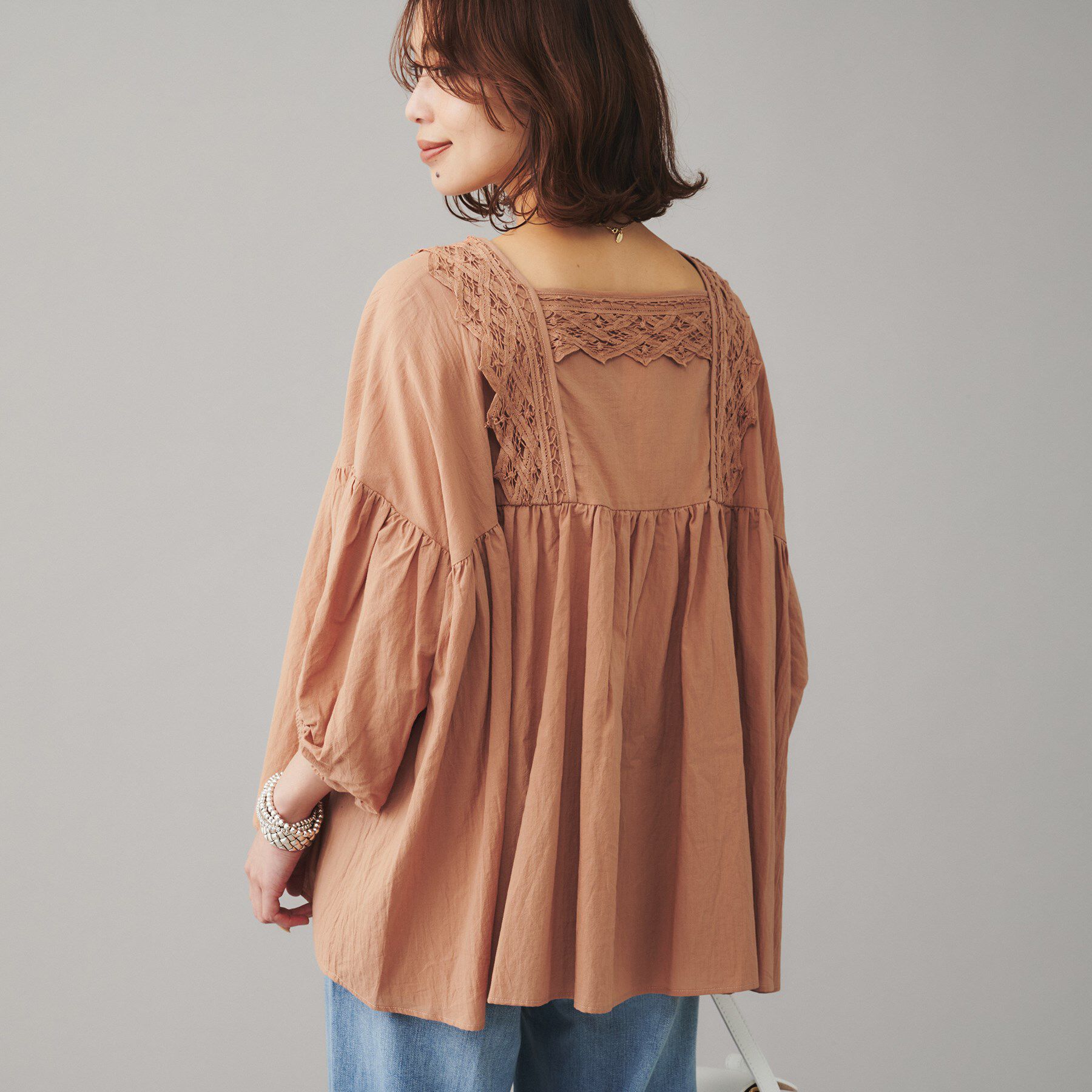 UNTITLED「【Liyoca】コットンロール バテレンレースブラウス」|シャツ・ブラウス|