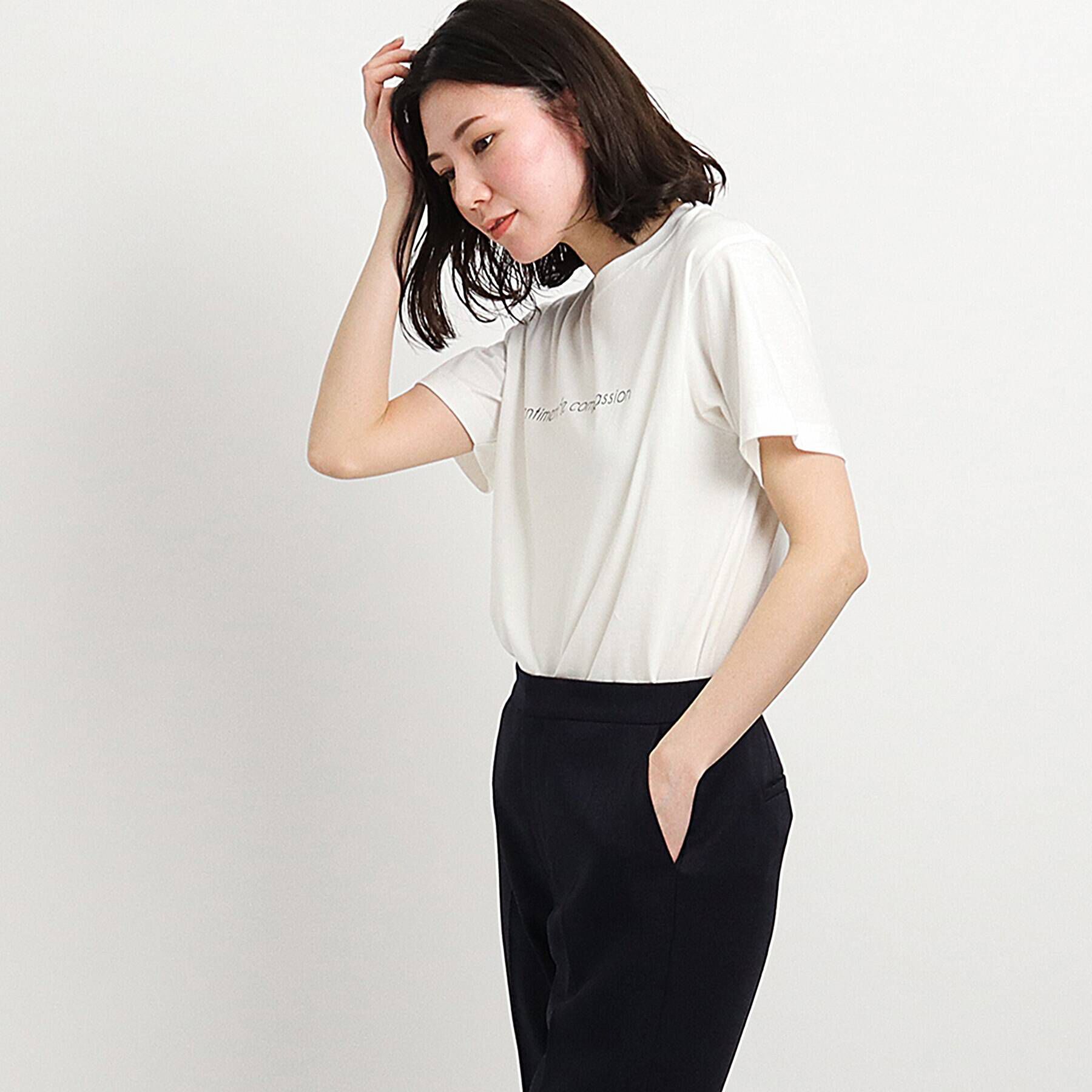 COUP DE CHANCE「【WORLD for the World】メッセージプリントTシャツ」|Tシャツ・カットソー|