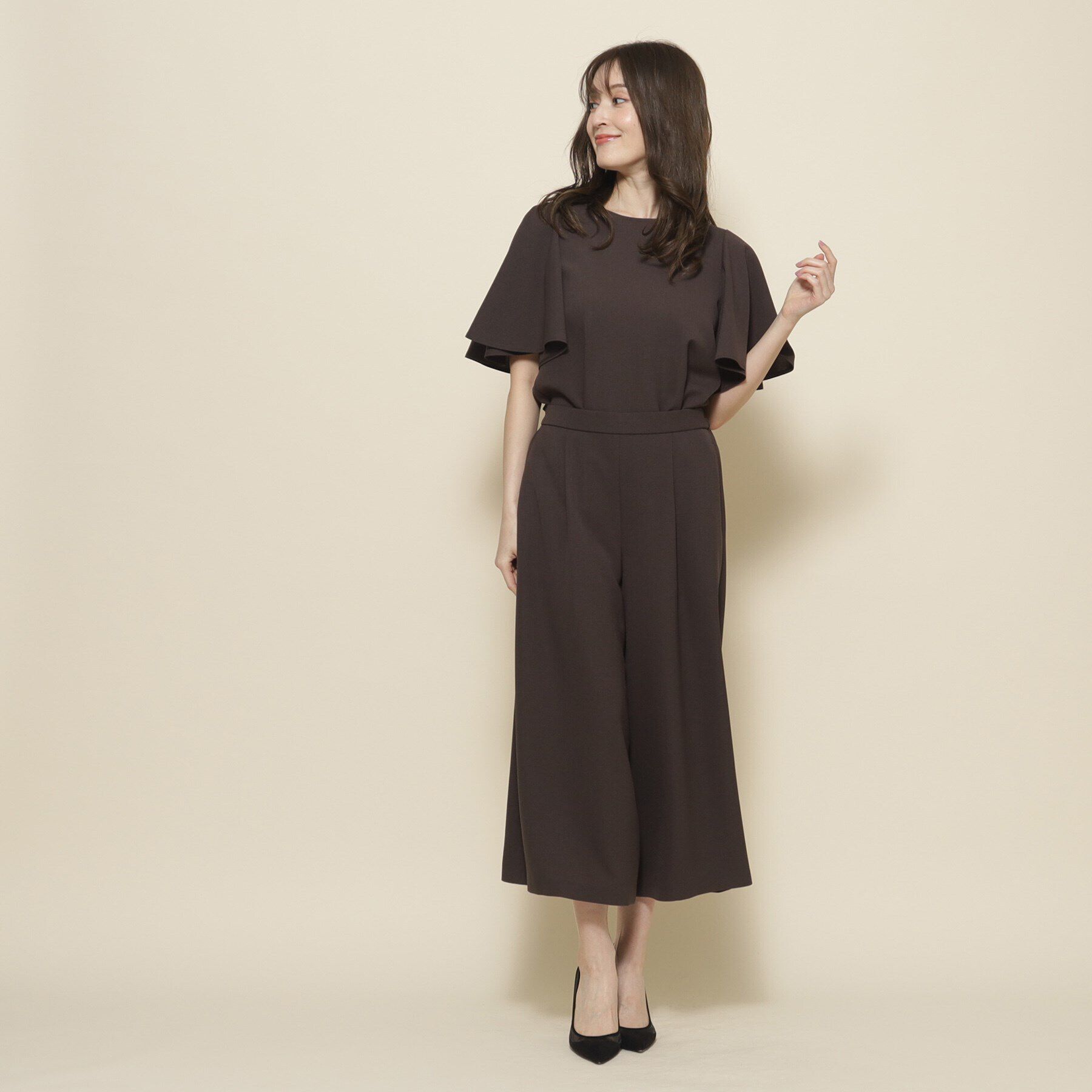 COUP DE CHANCE「【洗える／／セットアップ可】リラクシー大人フリルブラウス」|シャツ・ブラウス|