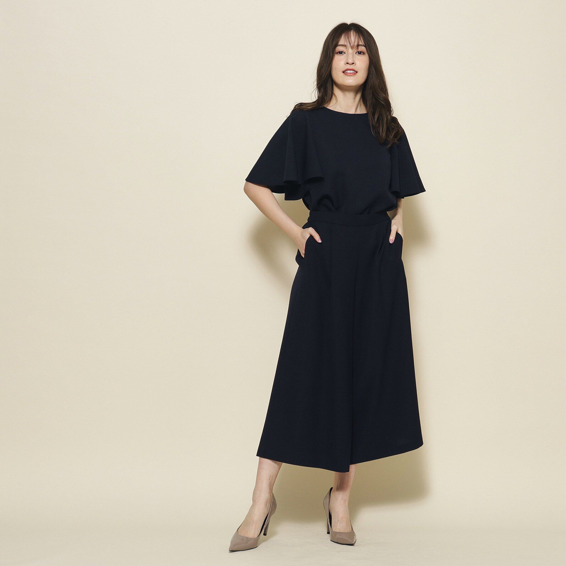 COUP DE CHANCE「【洗える／／セットアップ可】リラクシー大人フリルブラウス」|シャツ・ブラウス|