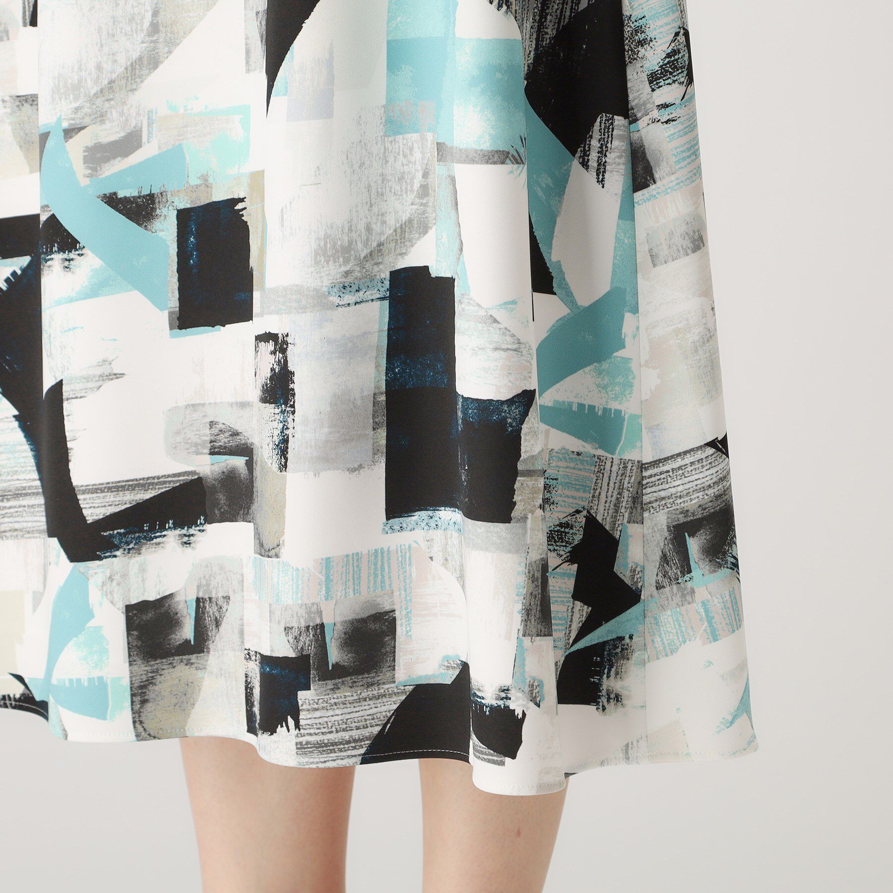 COUP DE CHANCE「【洗える／日本製】幾何学柄フレアスカート」|スカート|