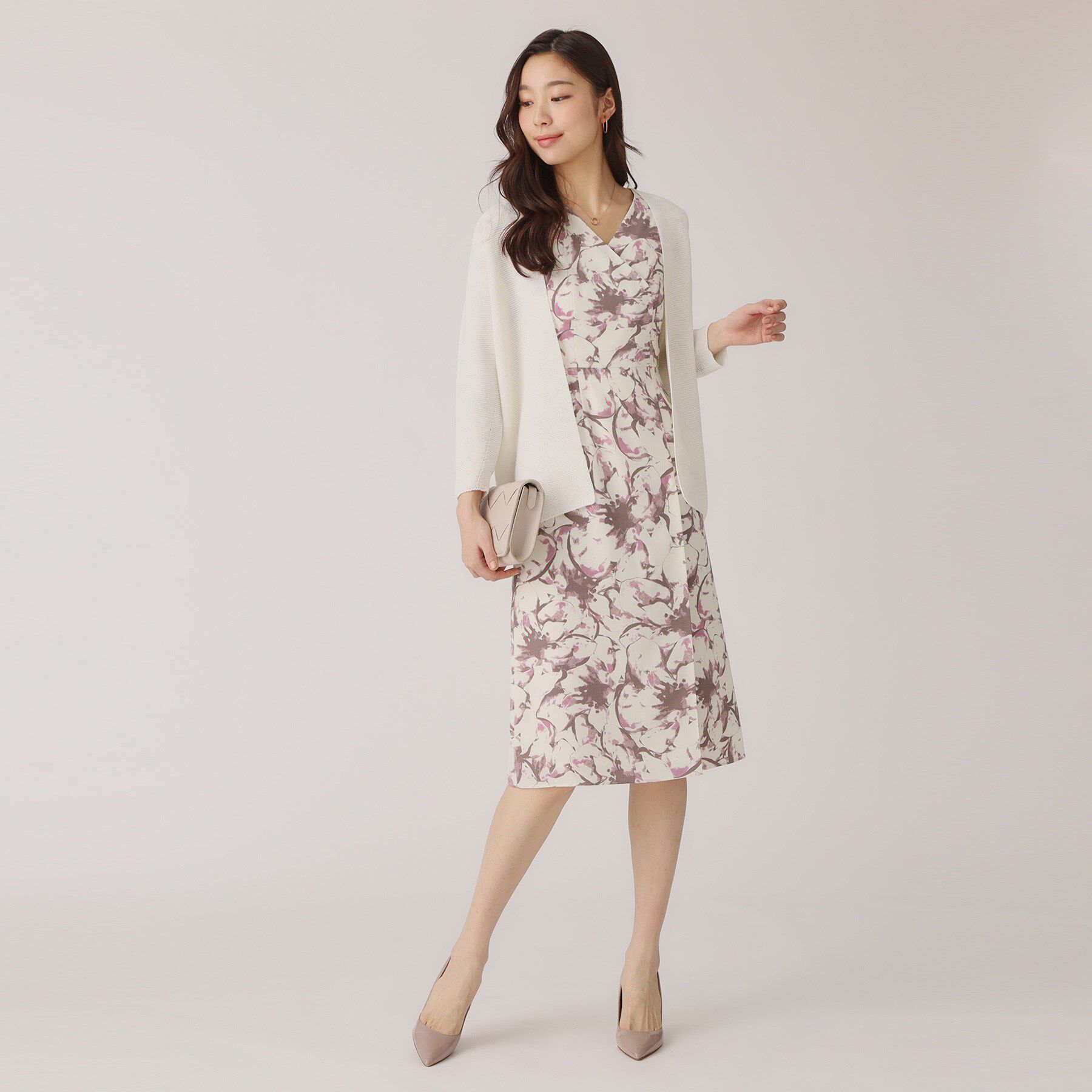 COUP DE CHANCE「【洗える／日本製／ヒップ丈】着流しカーディガン」|カーディガン|