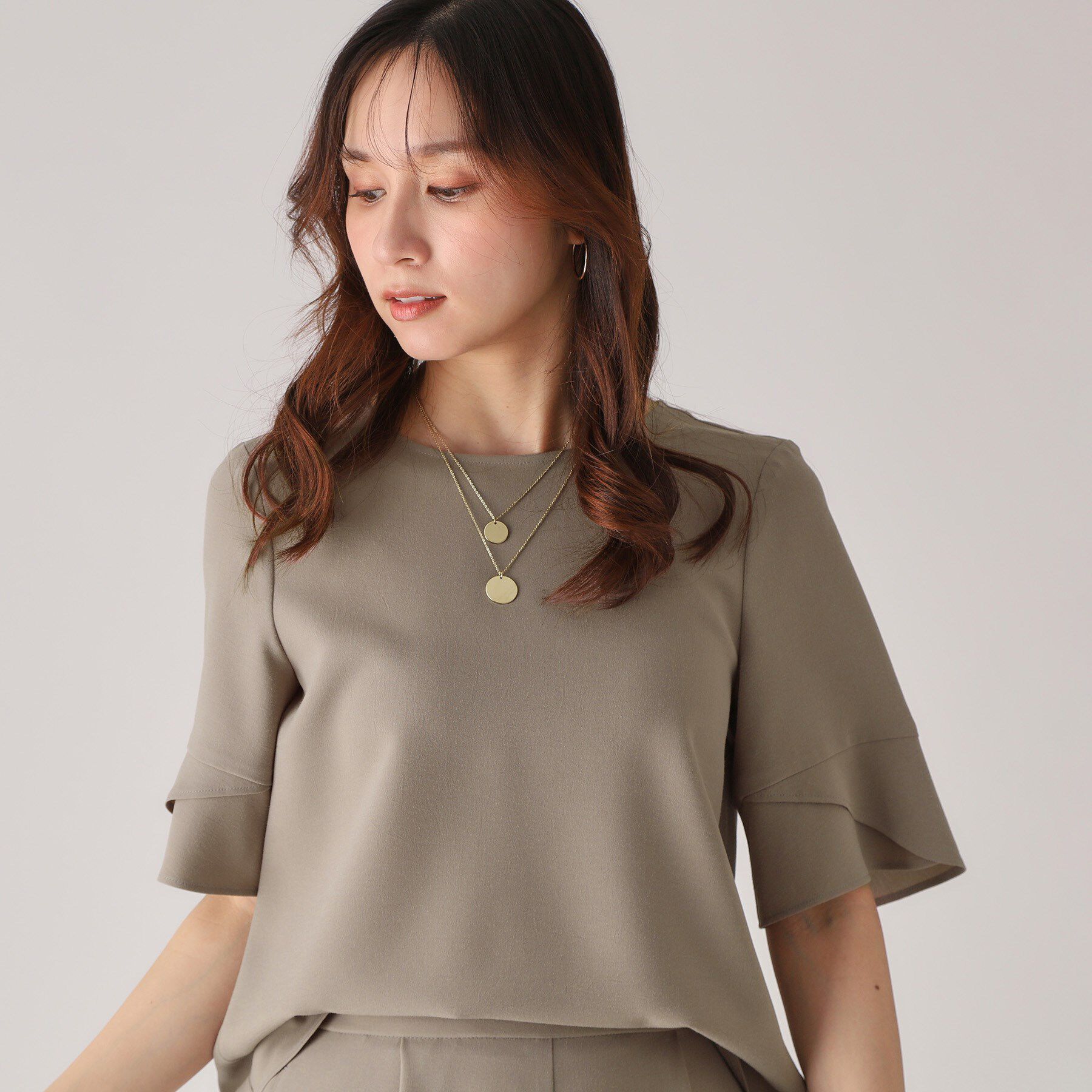 COUP DE CHANCE「【洗える／日本製】袖デザインブラウス」|シャツ・ブラウス|