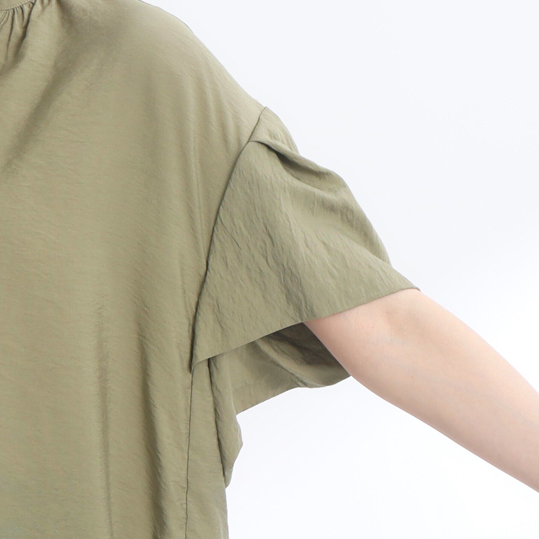 Reflect「【SALE／E‐QUALITY／手洗い可】涼しげ袖ディティールブラウス」|シャツ・ブラウス|