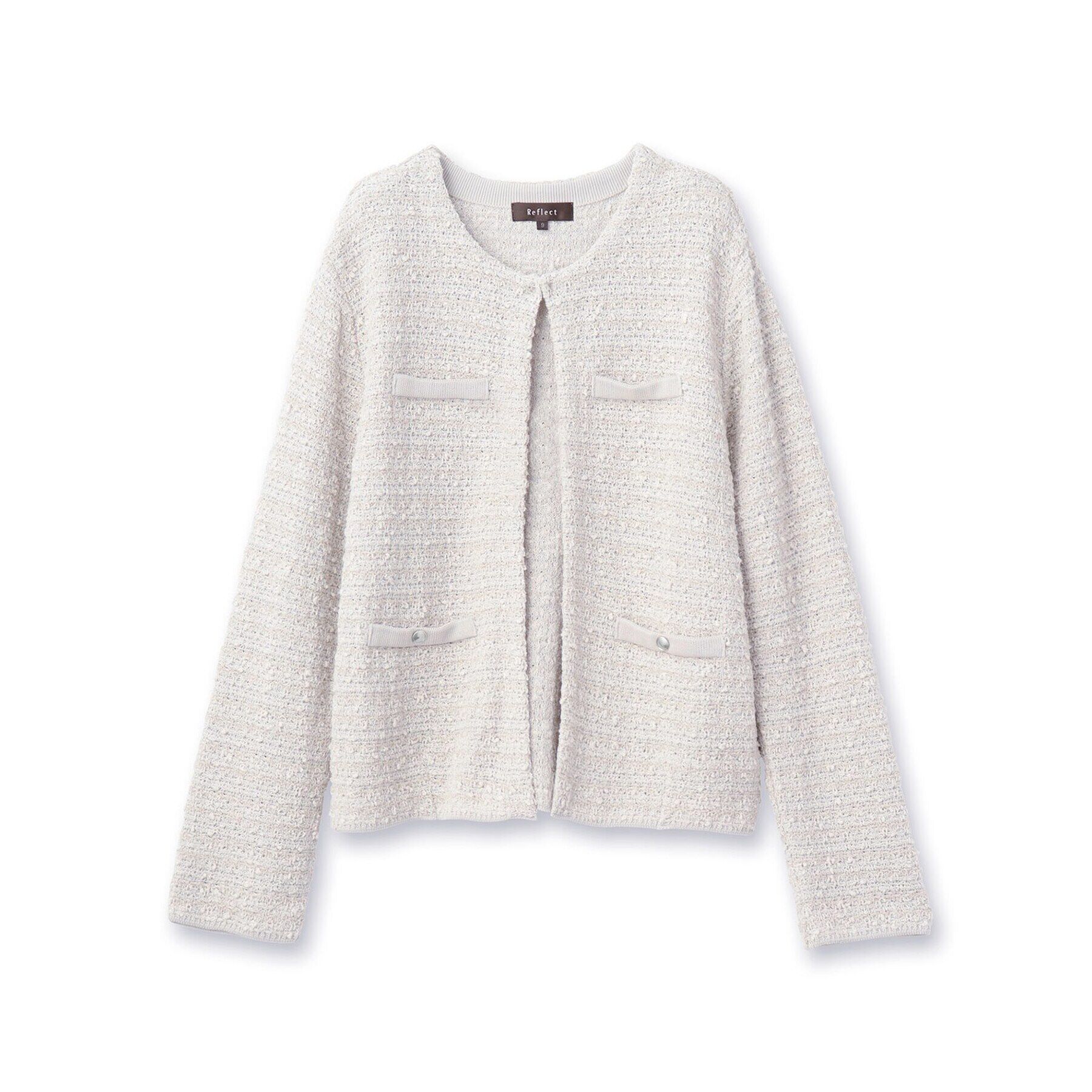 Reflect「ツイーディーラメカーディガン」|カーディガン|