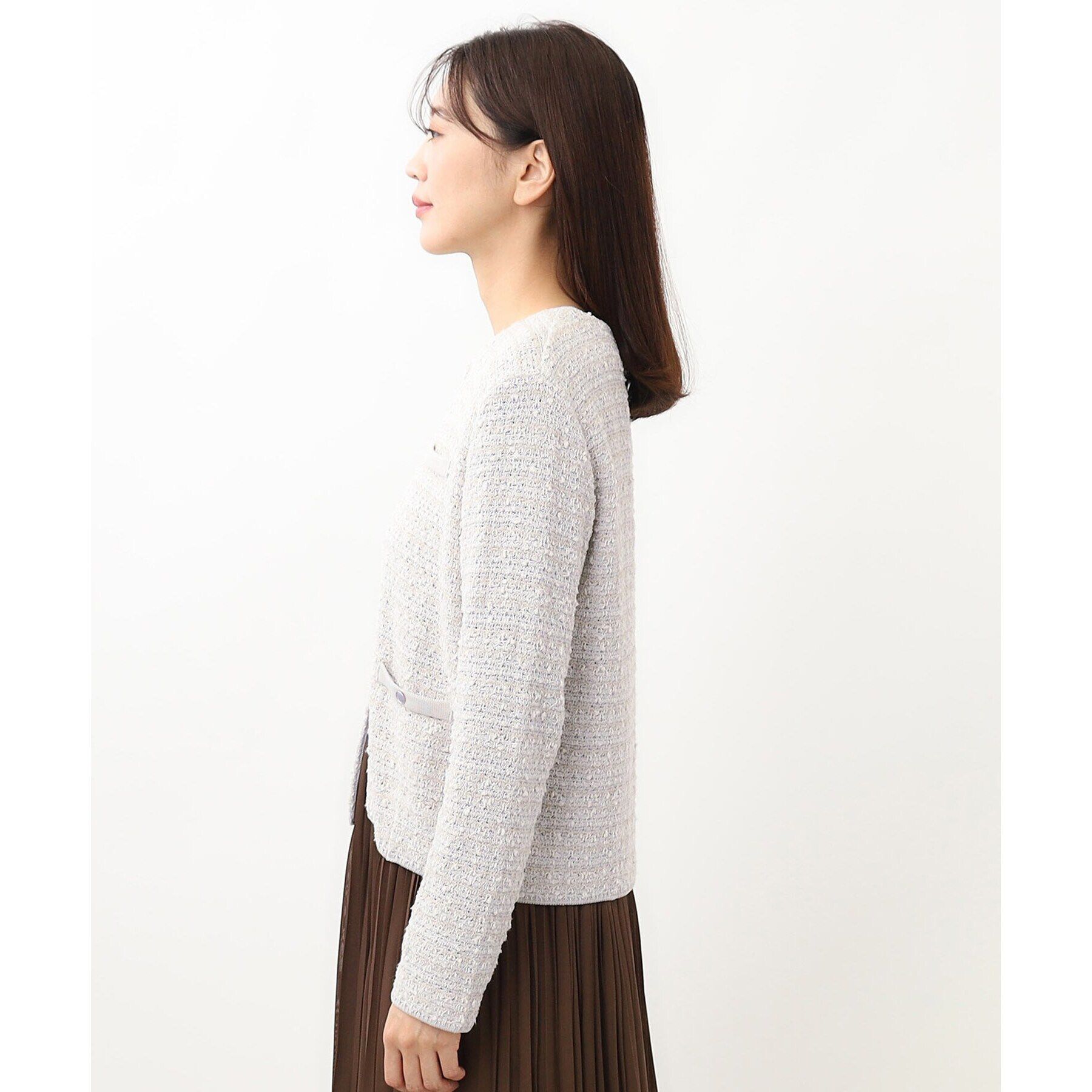 Reflect「ツイーディーラメカーディガン」|カーディガン|