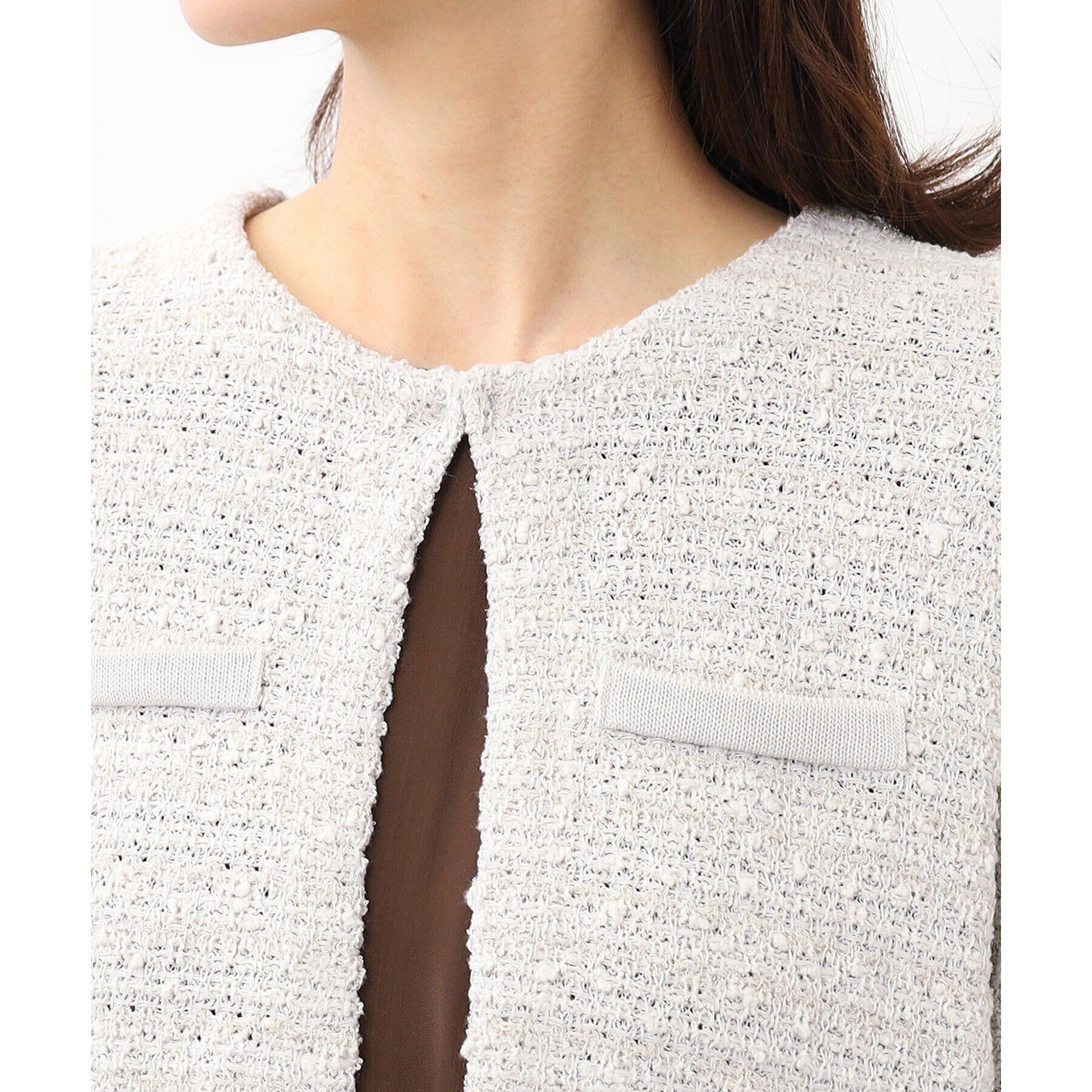 Reflect「ツイーディーラメカーディガン」|カーディガン|