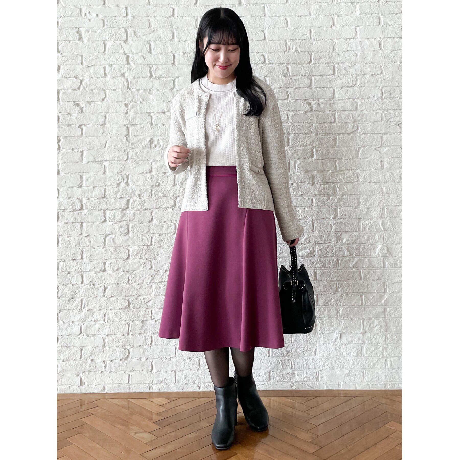 Reflect「ツイーディーラメカーディガン」|カーディガン|