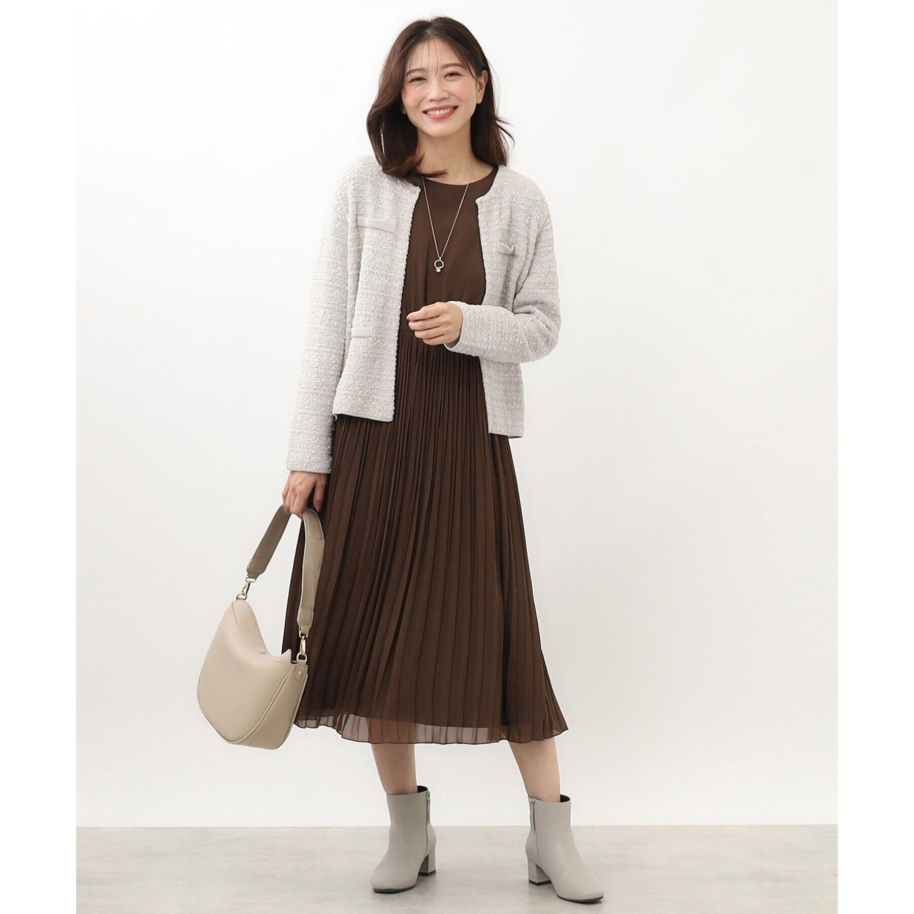 Reflect「ツイーディーラメカーディガン」|カーディガン|