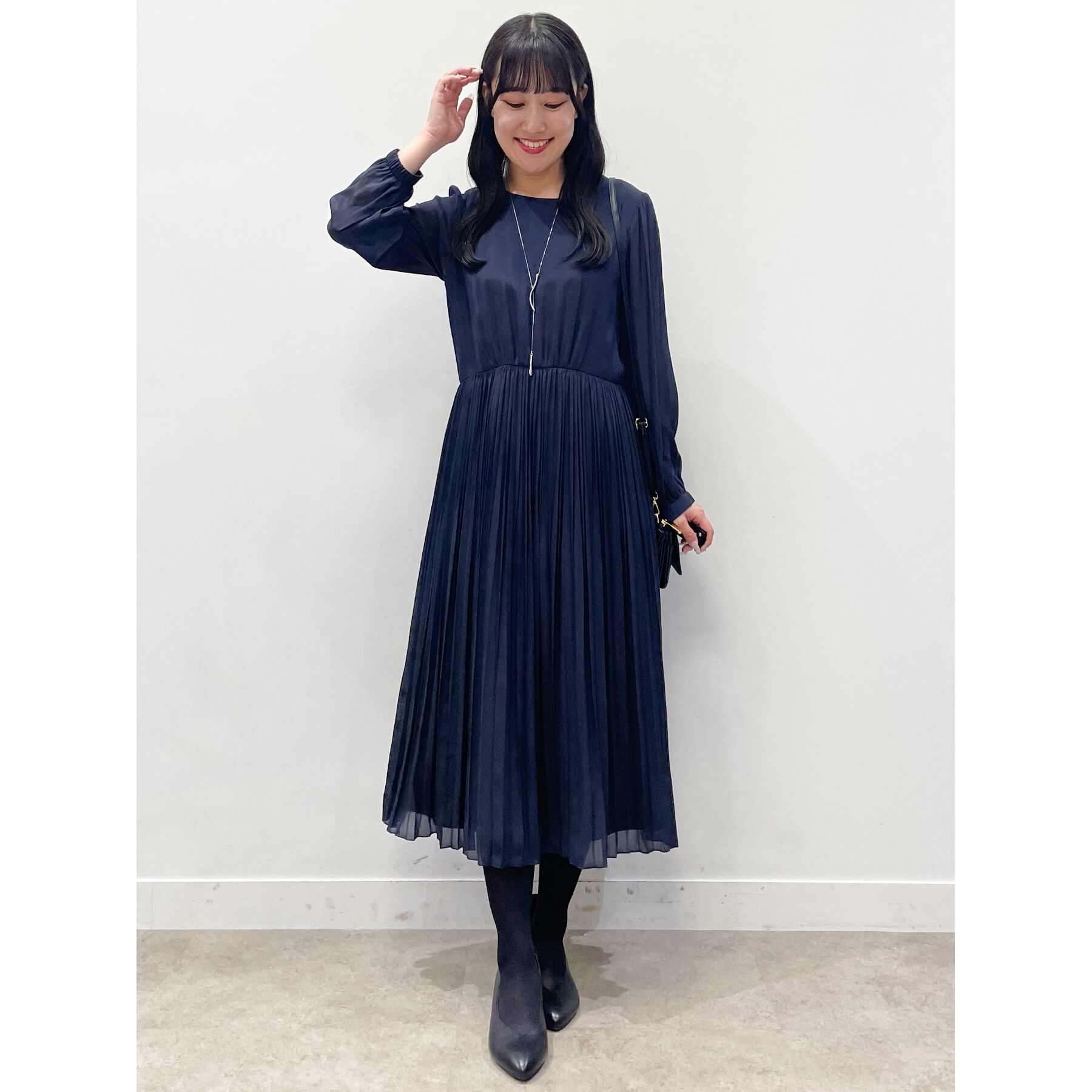 Reflect「【手洗い可】フィットアンドフレアワンピース」|ワンピース|