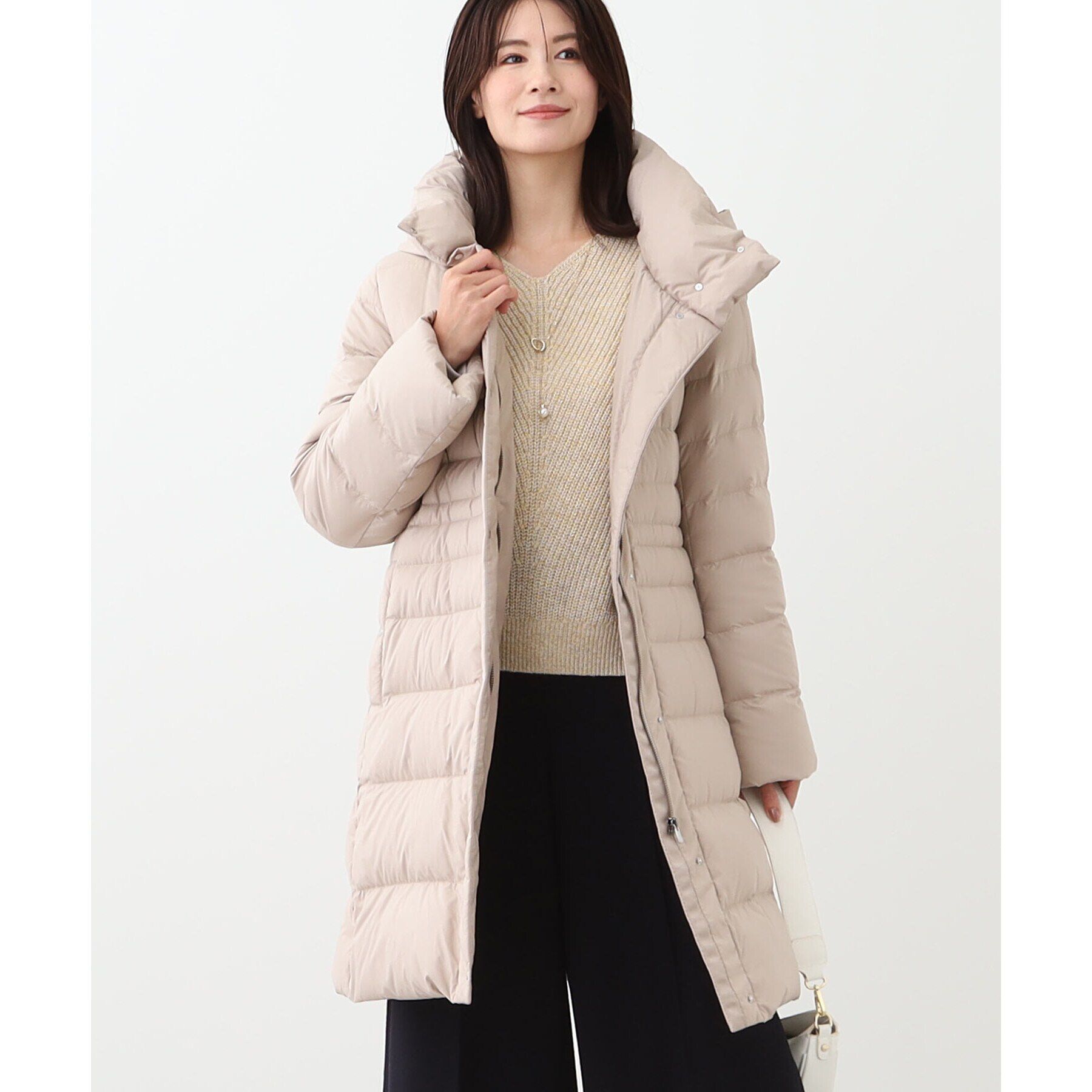 Reflect「【定番人気/フィルパワー800/フード取り外し可】フーデッドロングダウンコート」|ダウン|