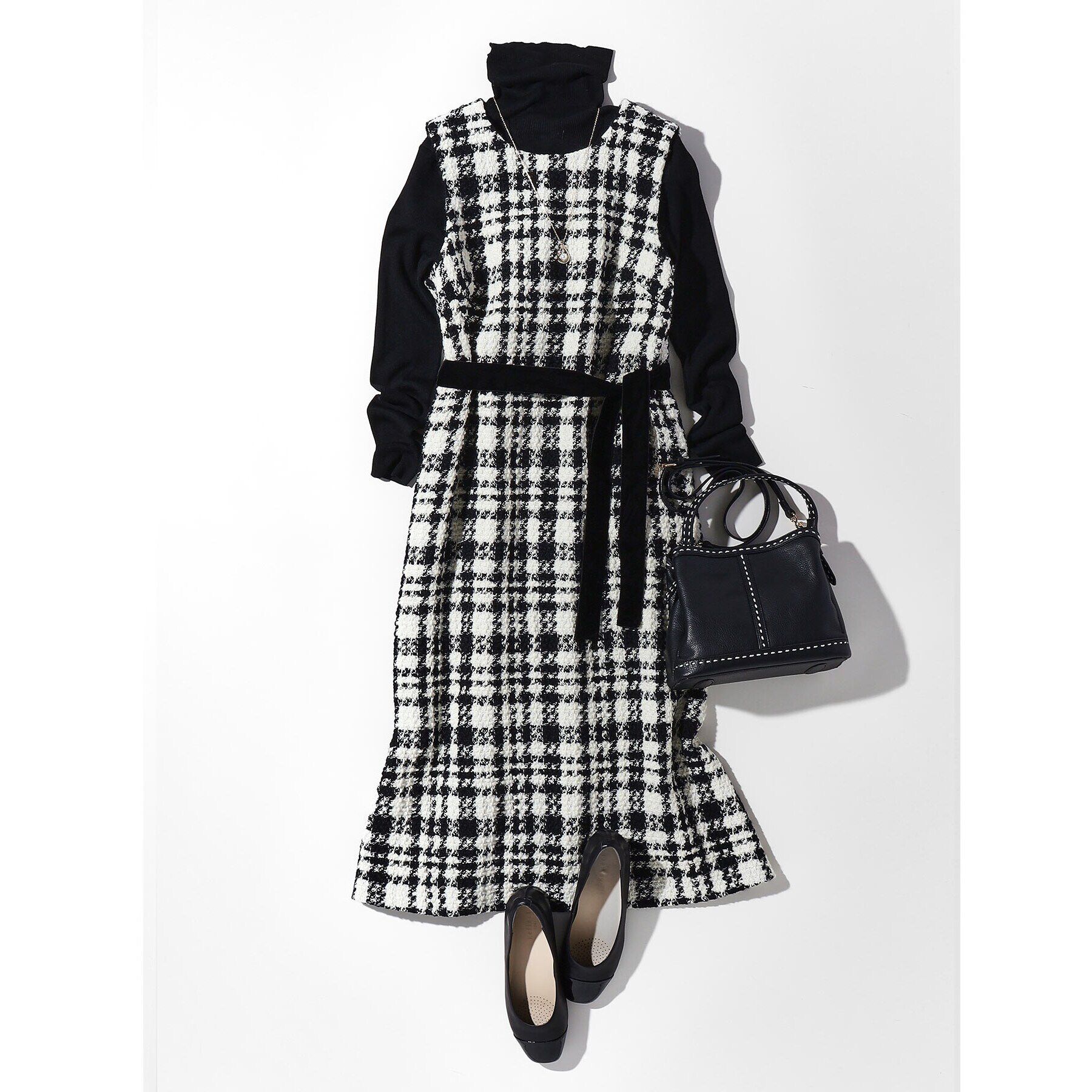 Reflect「【チェーン長さ調節可能】オーバルパール調ネックレス」|ネックレス|