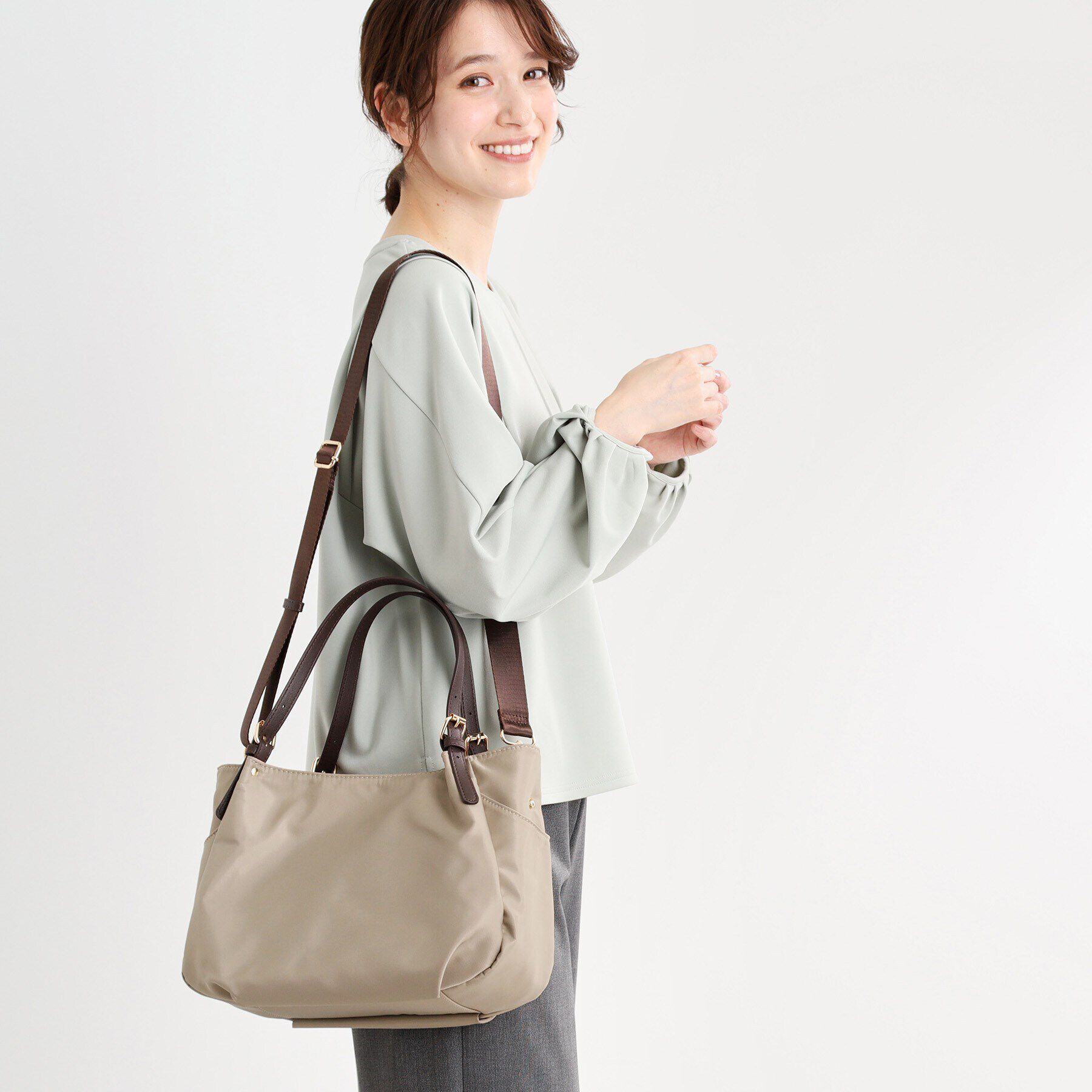 Reflect「【E‐QUALITY／しっかり収納／インナーバッグ入り／ショルダー付き】3WAYデザインバッグ」|ショルダー・メッセンジャー|