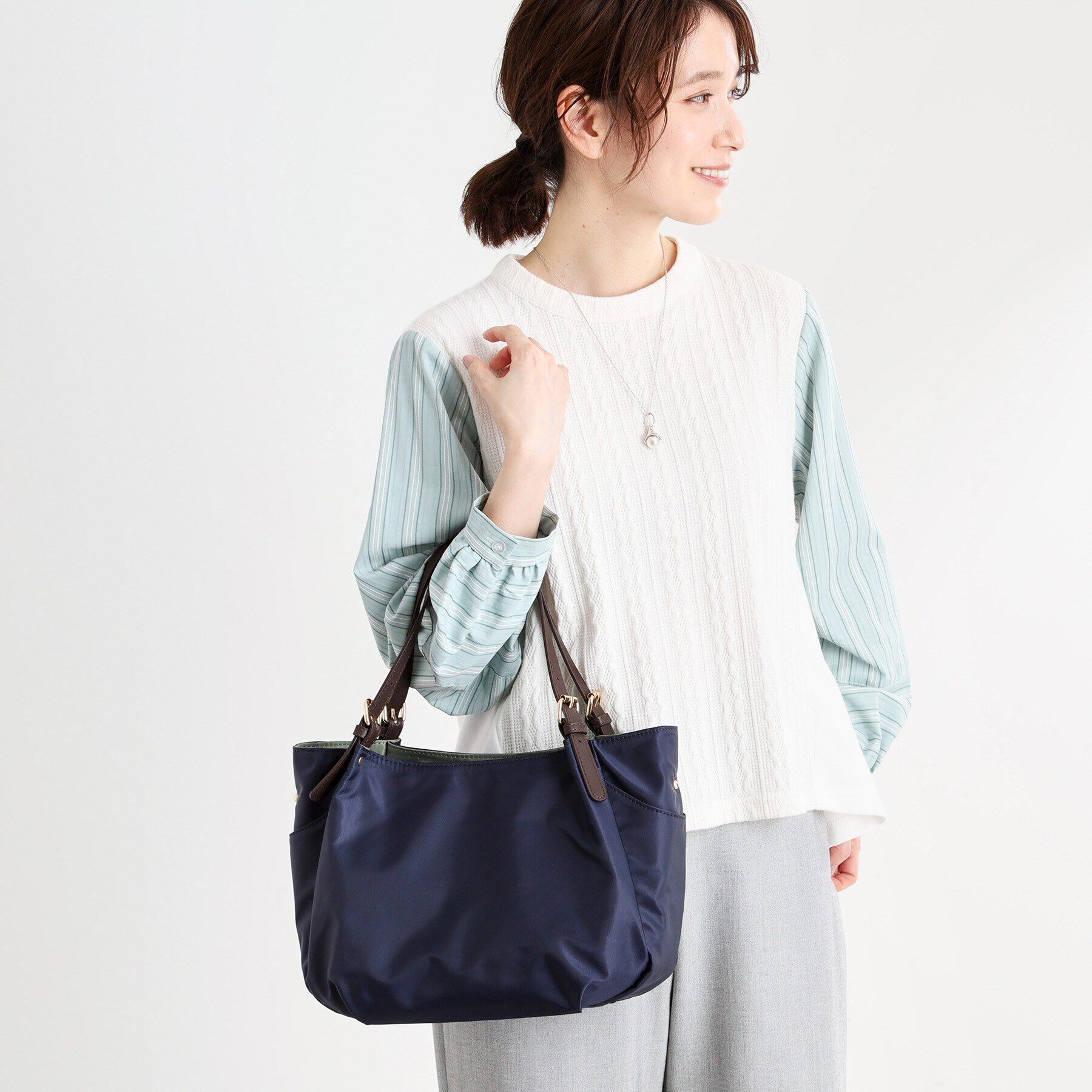 Reflect「【E‐QUALITY／しっかり収納／インナーバッグ入り／ショルダー付き】3WAYデザインバッグ」|ショルダー・メッセンジャー|