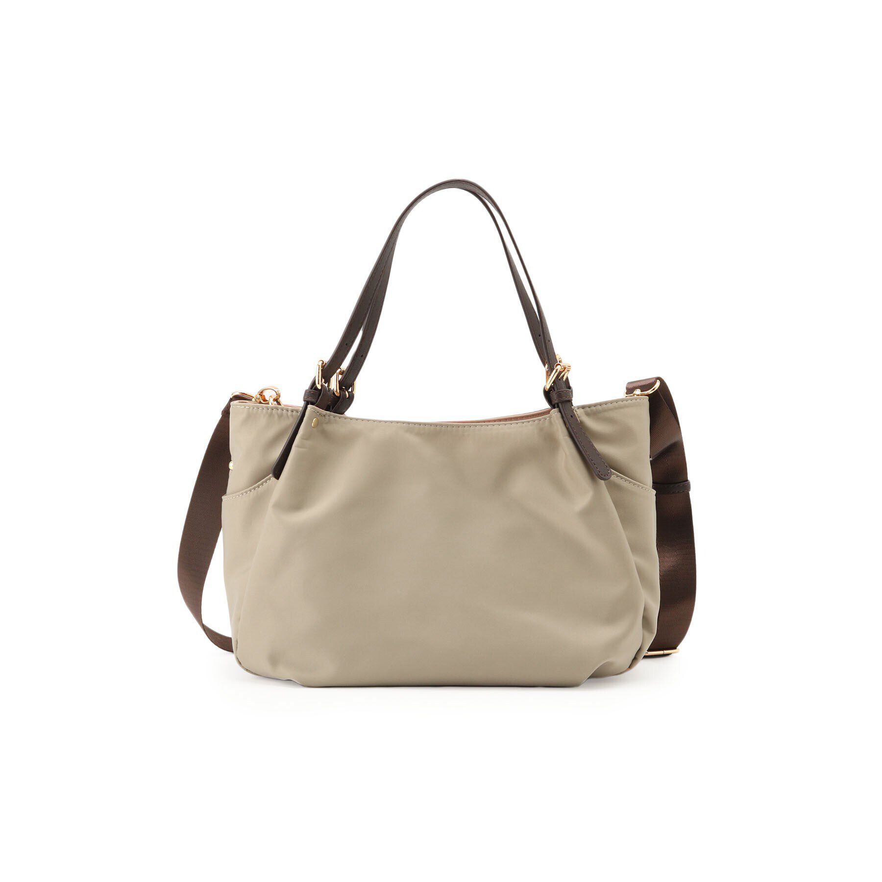 Reflect「【E‐QUALITY／しっかり収納／インナーバッグ入り／ショルダー付き】3WAYデザインバッグ」|ショルダー・メッセンジャー|ベージュ(552)