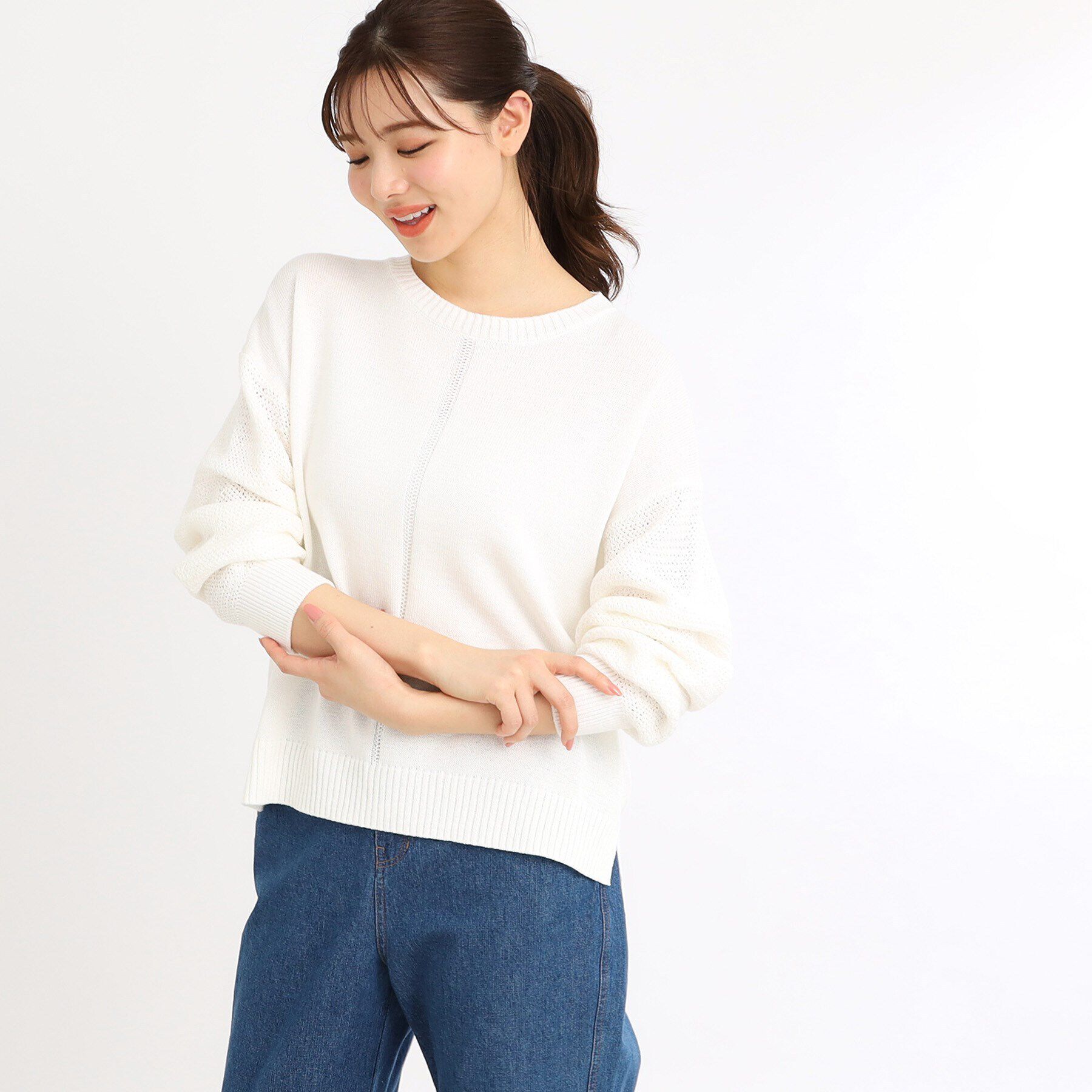 Reflect「【E‐QUALITY／手洗い可】ドライタッチニット」|ニット・セーター|