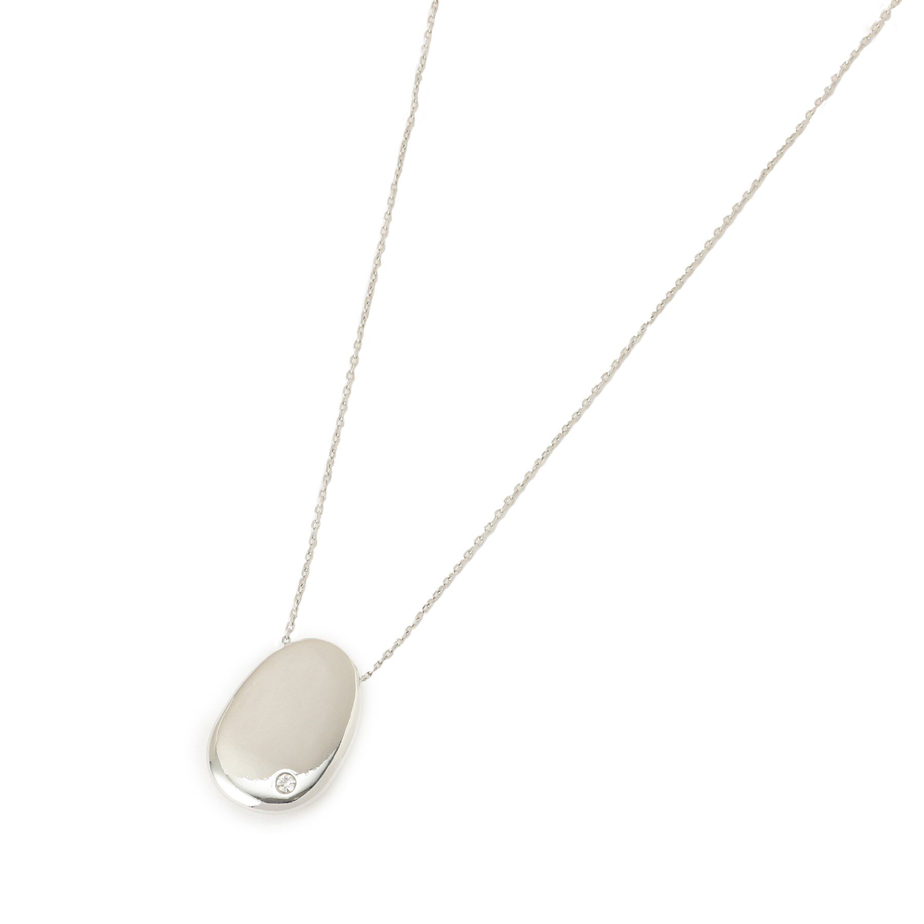 Reflect「【夏SALE／チェーン長さ調節可】エッグ型パーツネックレス」|ネックレス|