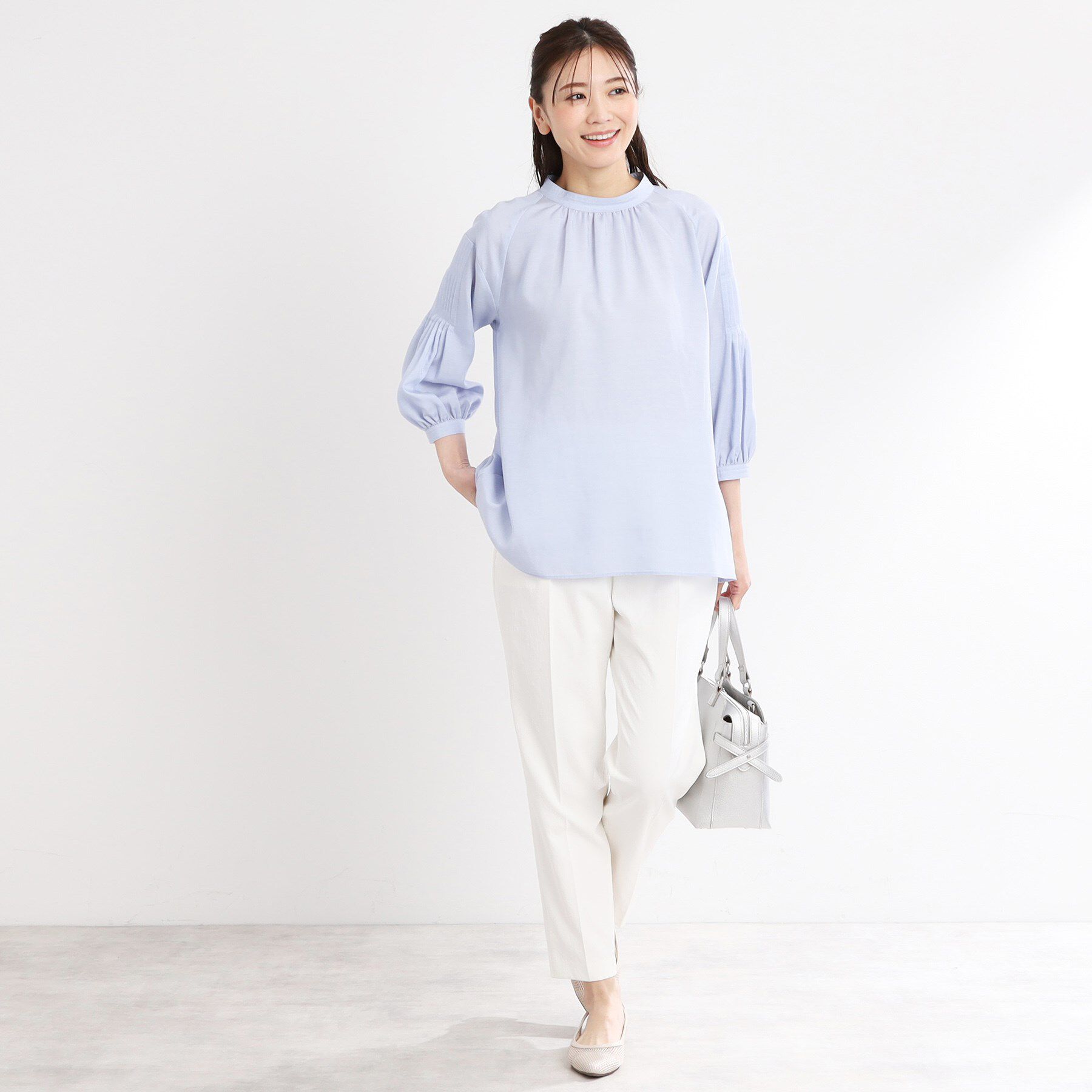 Reflect「【洗える】オフボディシャツブラウス」|シャツ・ブラウス|